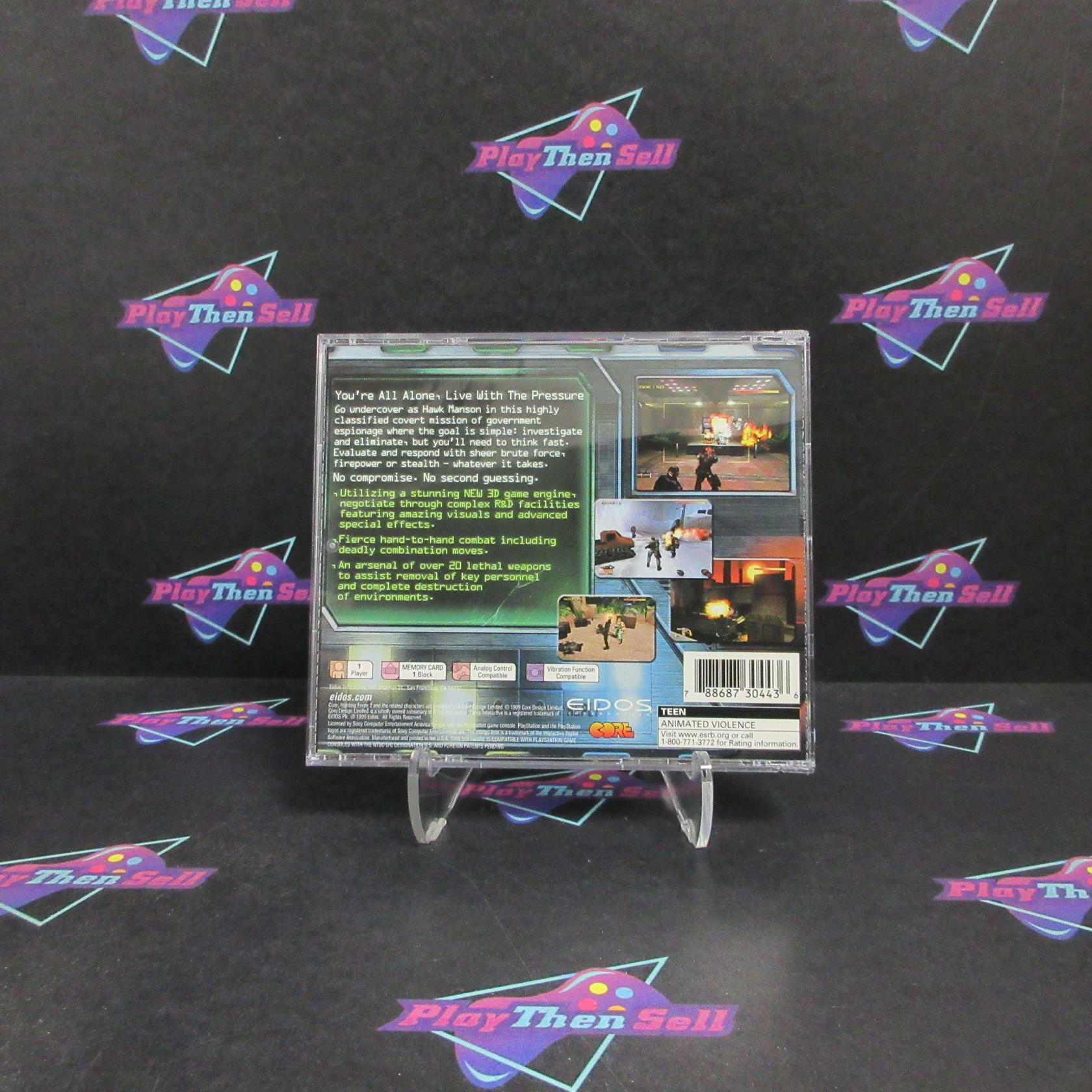 Fighting Force 2 PS1 PlayStation + Reg Card Complete - Excellent