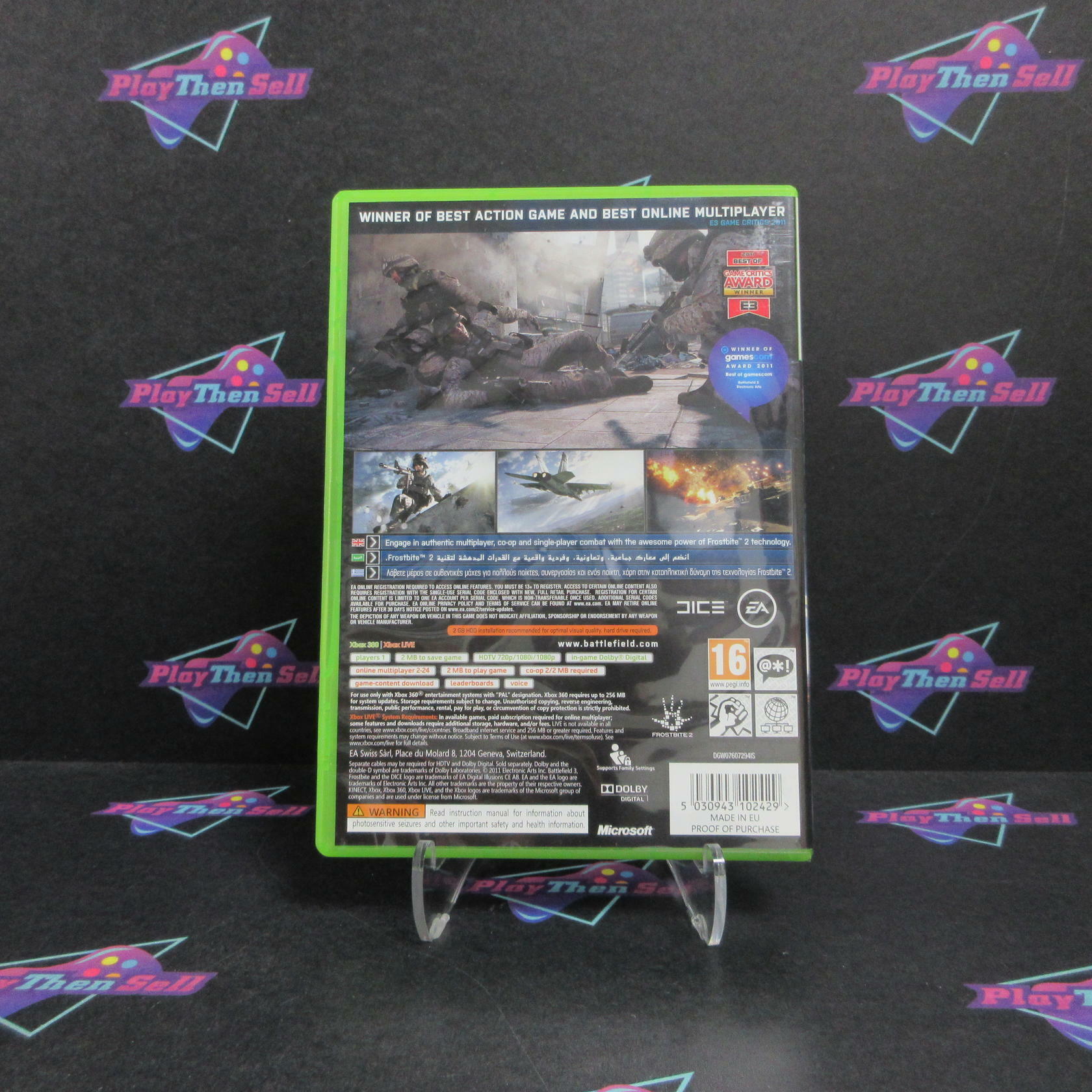 Battlefield 3 Xbox 360 PAL Region Locked - Like New