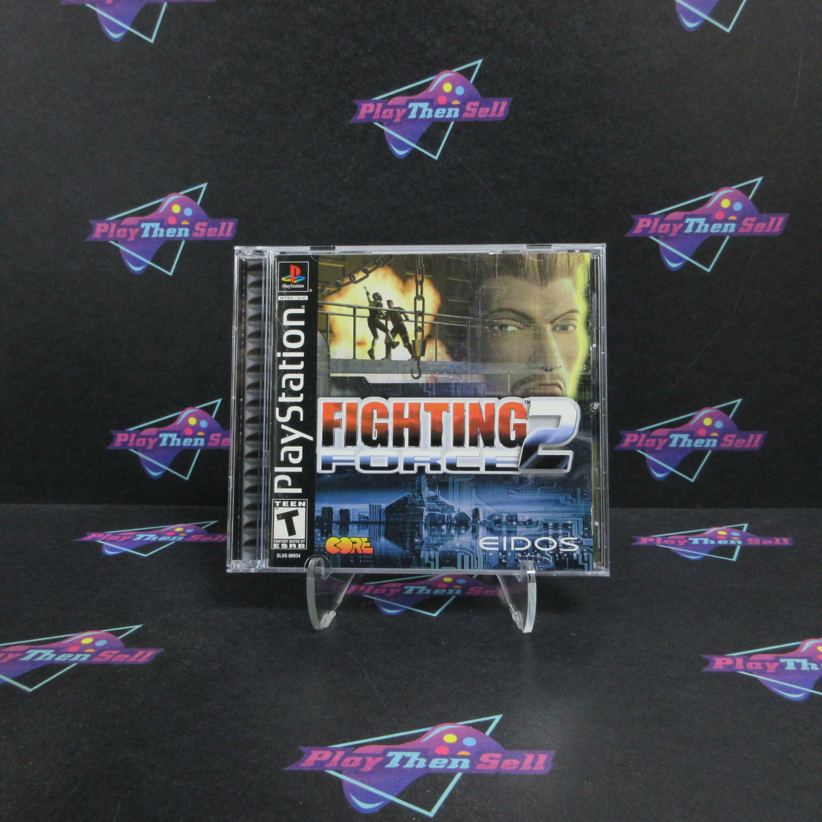 Fighting Force 2 PS1 PlayStation + Reg Card Complete - Excellent