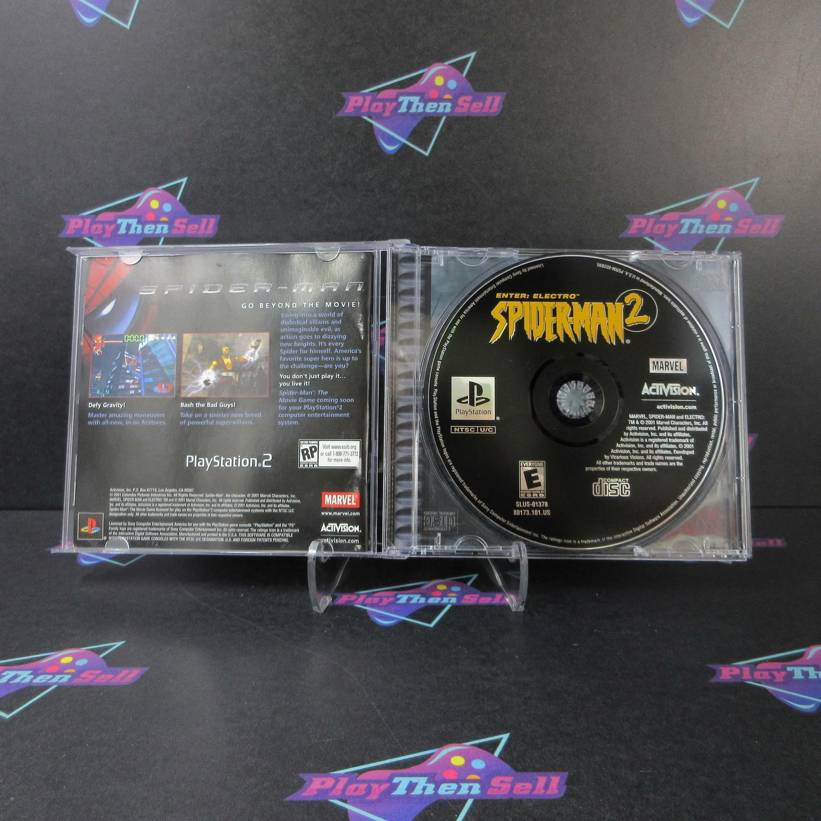 Spider-Man 2 Enter Electro PS1 PlayStation 1 + Reg Card Complete - Excellent