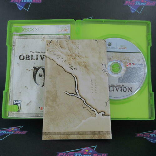 Elder Scrolls IV Oblivion - Xbox 360 + Map / Reg Card Complete - Excellent