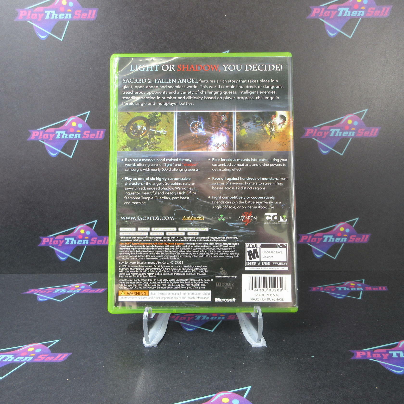 Sacred 2 Fallen Angel Xbox 360 Complete - Excellent