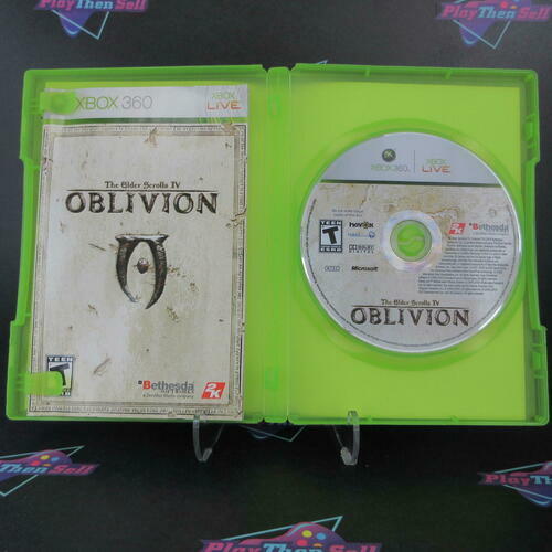 Elder Scrolls IV Oblivion - Xbox 360 + Map / Reg Card Complete - Excellent