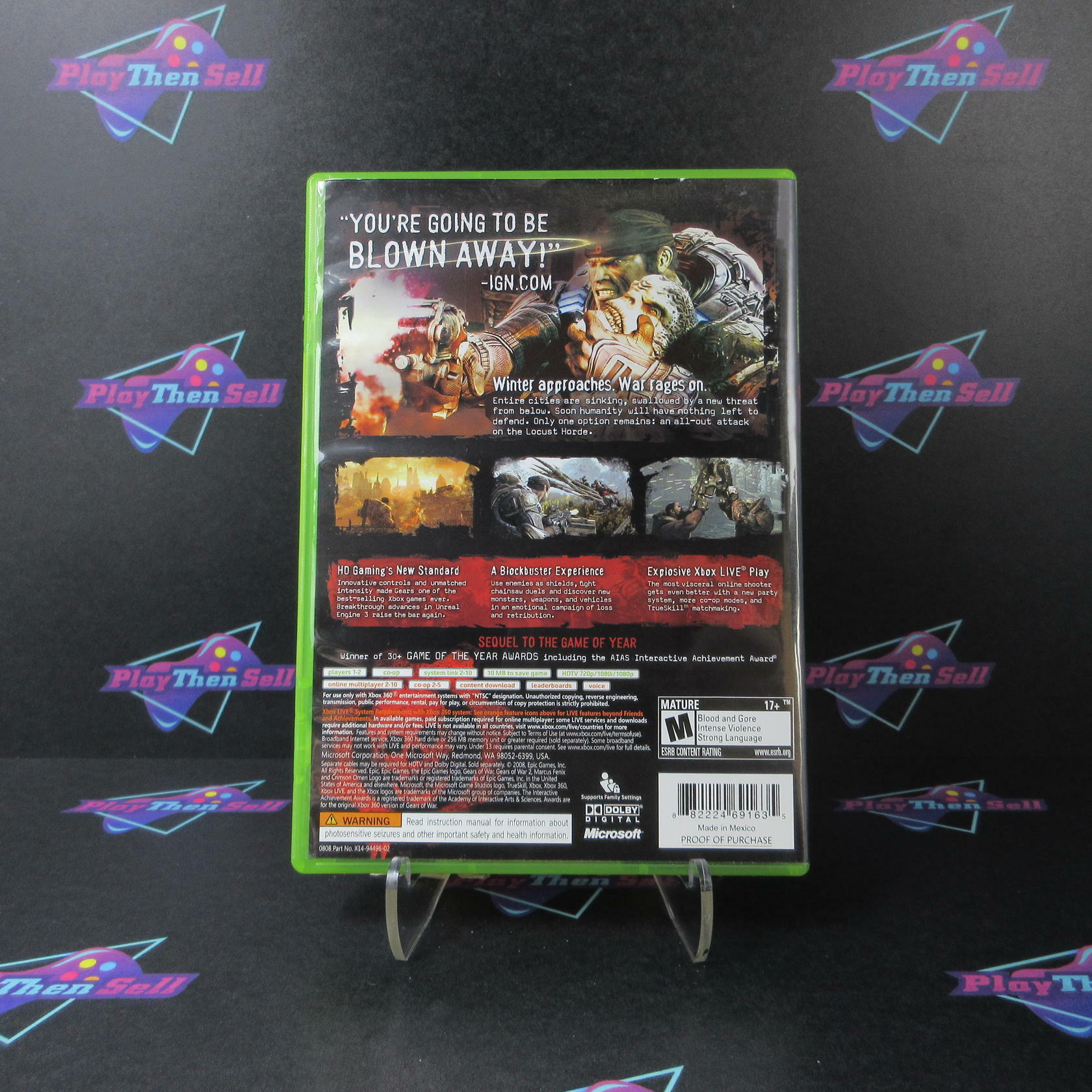 Gears of War 2 Game of the Year Edition PH + Sleeve Complete - Excellent