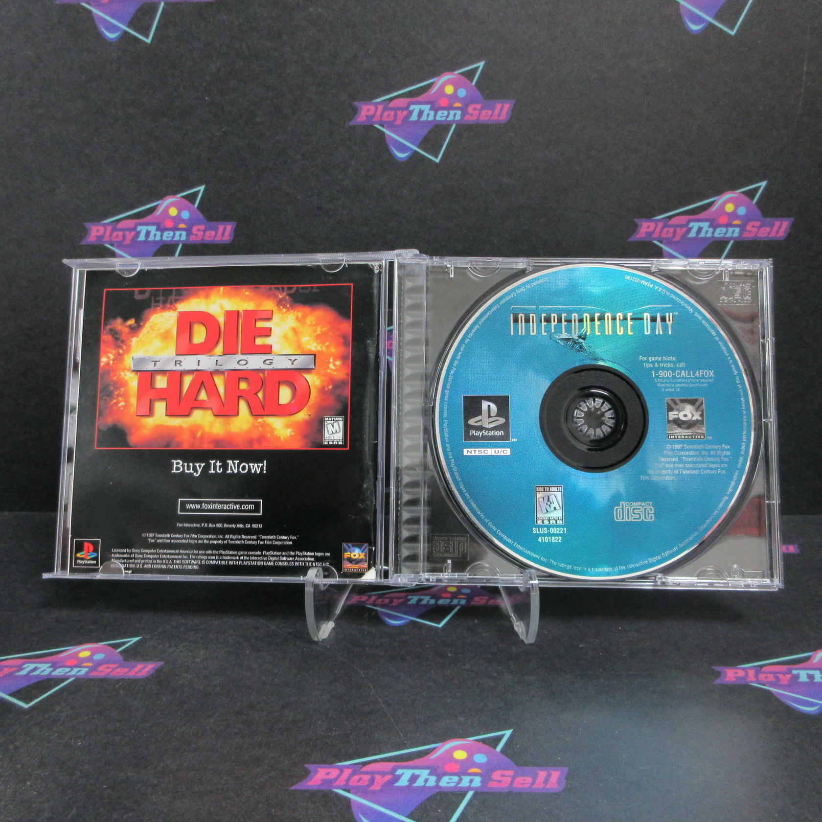 Independence Day PS1 PlayStation 1 MD + Reg Card Complete CIB - Very Good