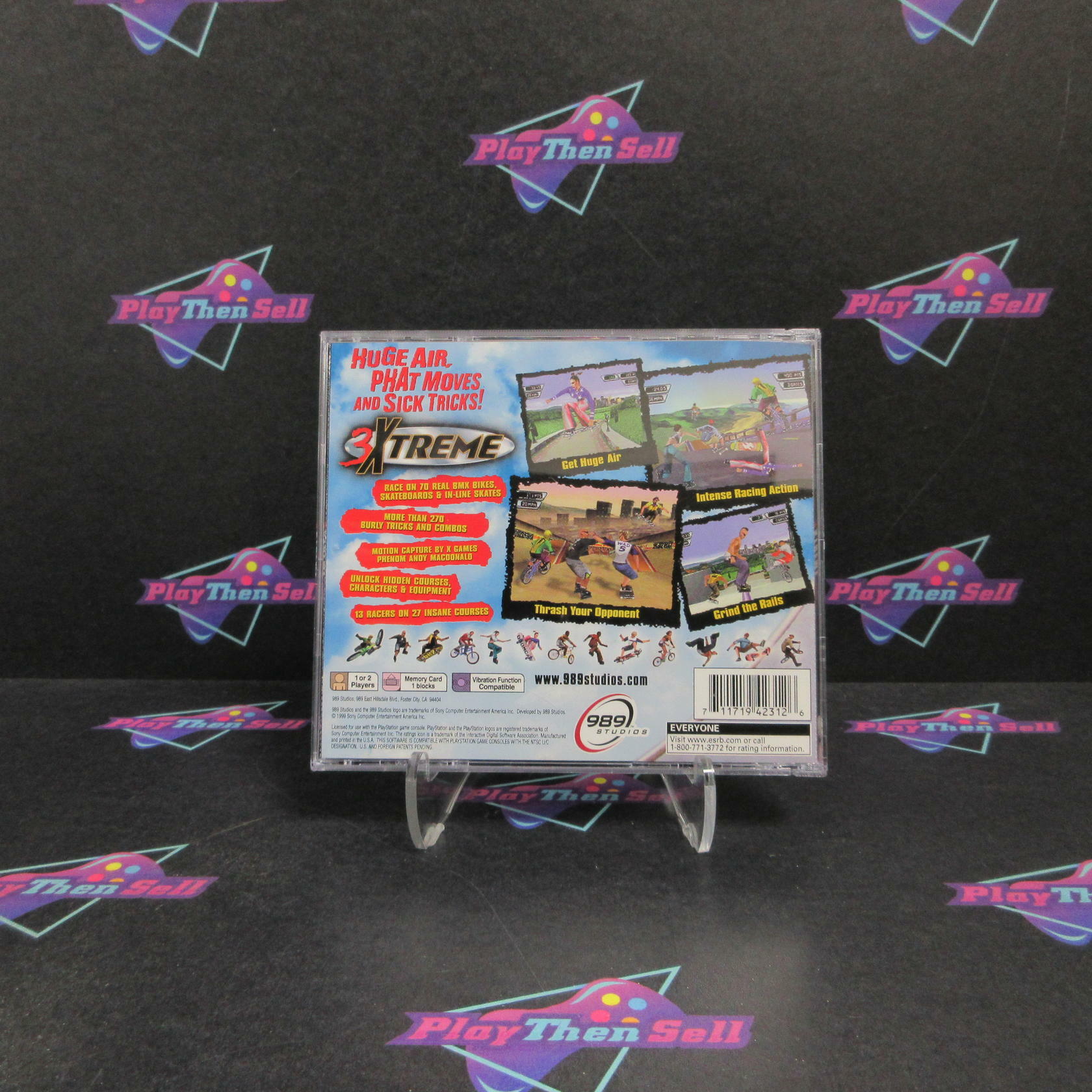 3 Xtreme PS1 PlayStation 1 MD + Reg Card Complete CIB - Very Good