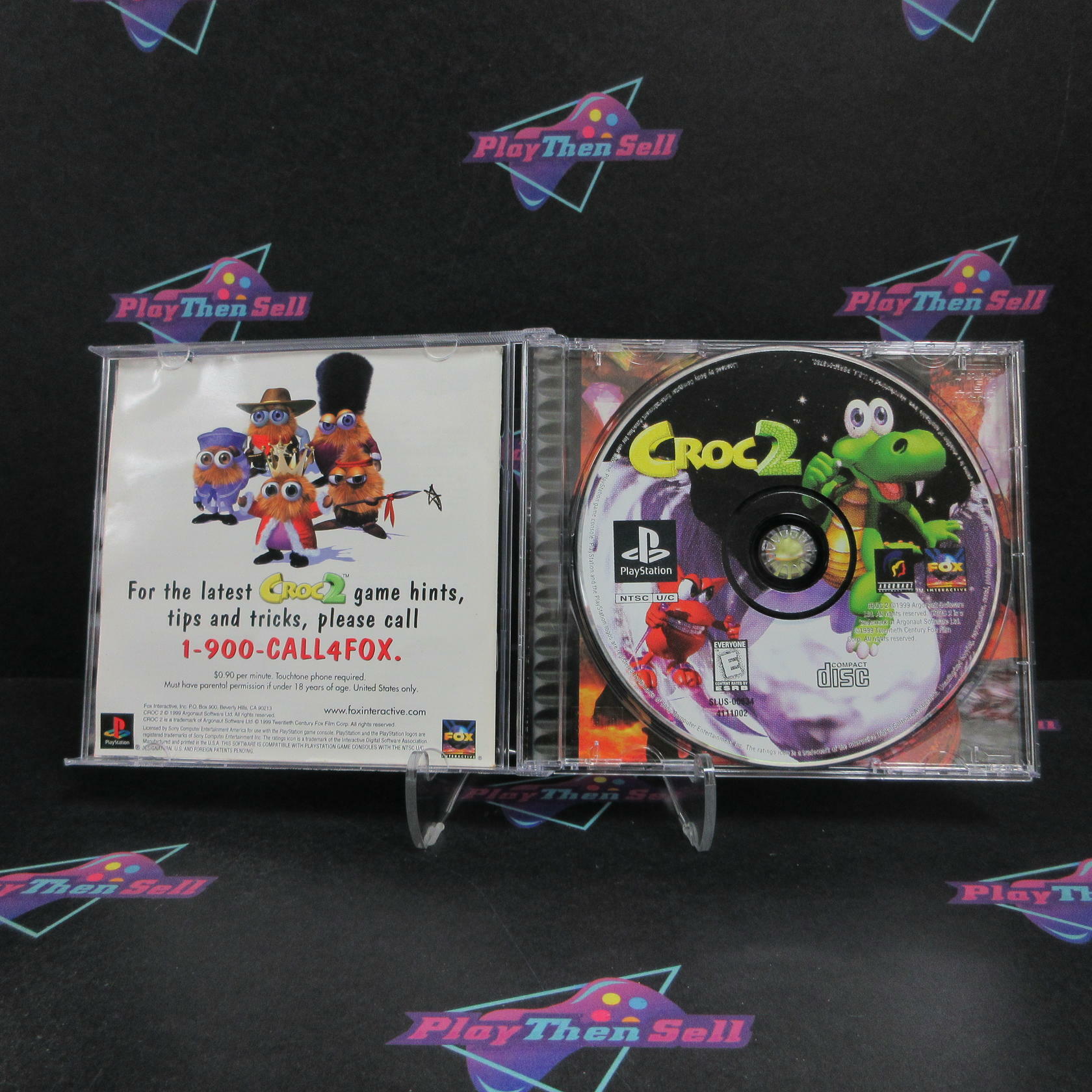 Croc 2 PS1 PlayStation 1 MD + Reg Card Complete CIB - Very Good