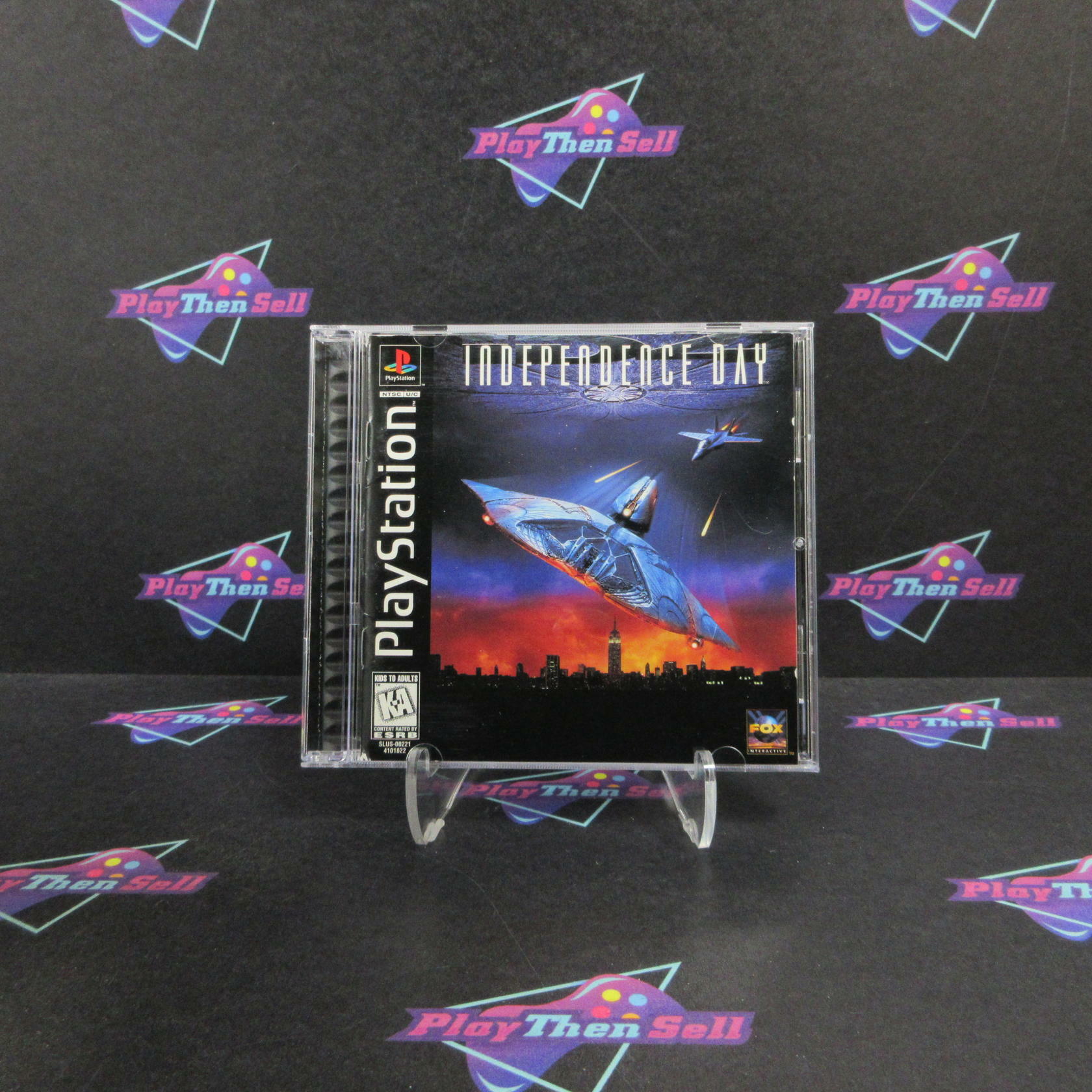 Independence Day PS1 PlayStation 1 MD + Reg Card Complete CIB - Very Good