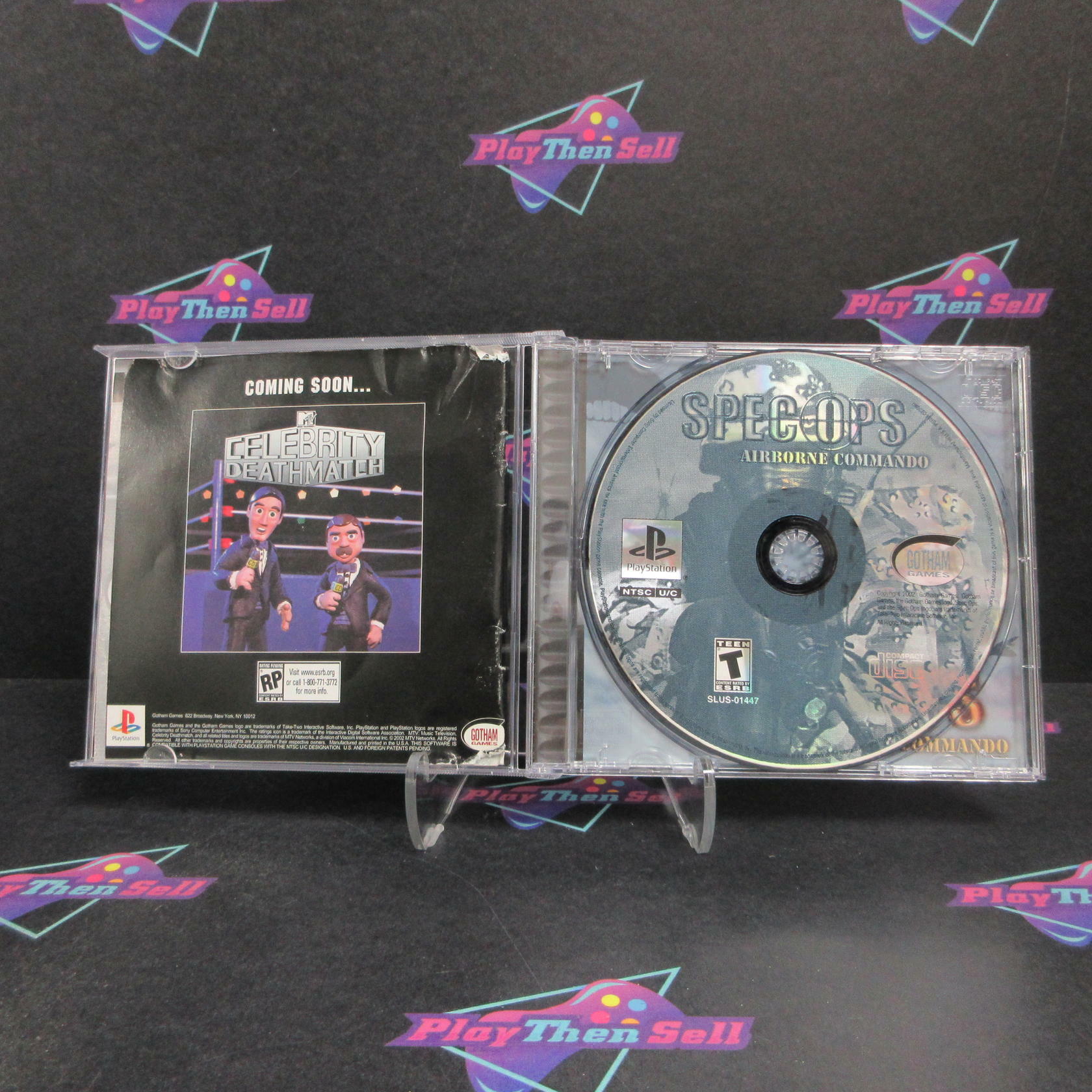 Spec Ops Airborne Commando PS1 PlayStation 1 MD Complete CIB - Very Good