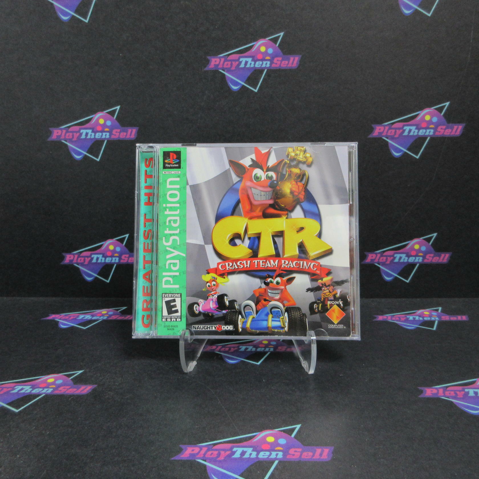 CTR Crash Team Racing PS1 PlayStation 1 GH AD/MD Complete CIB - Very Good