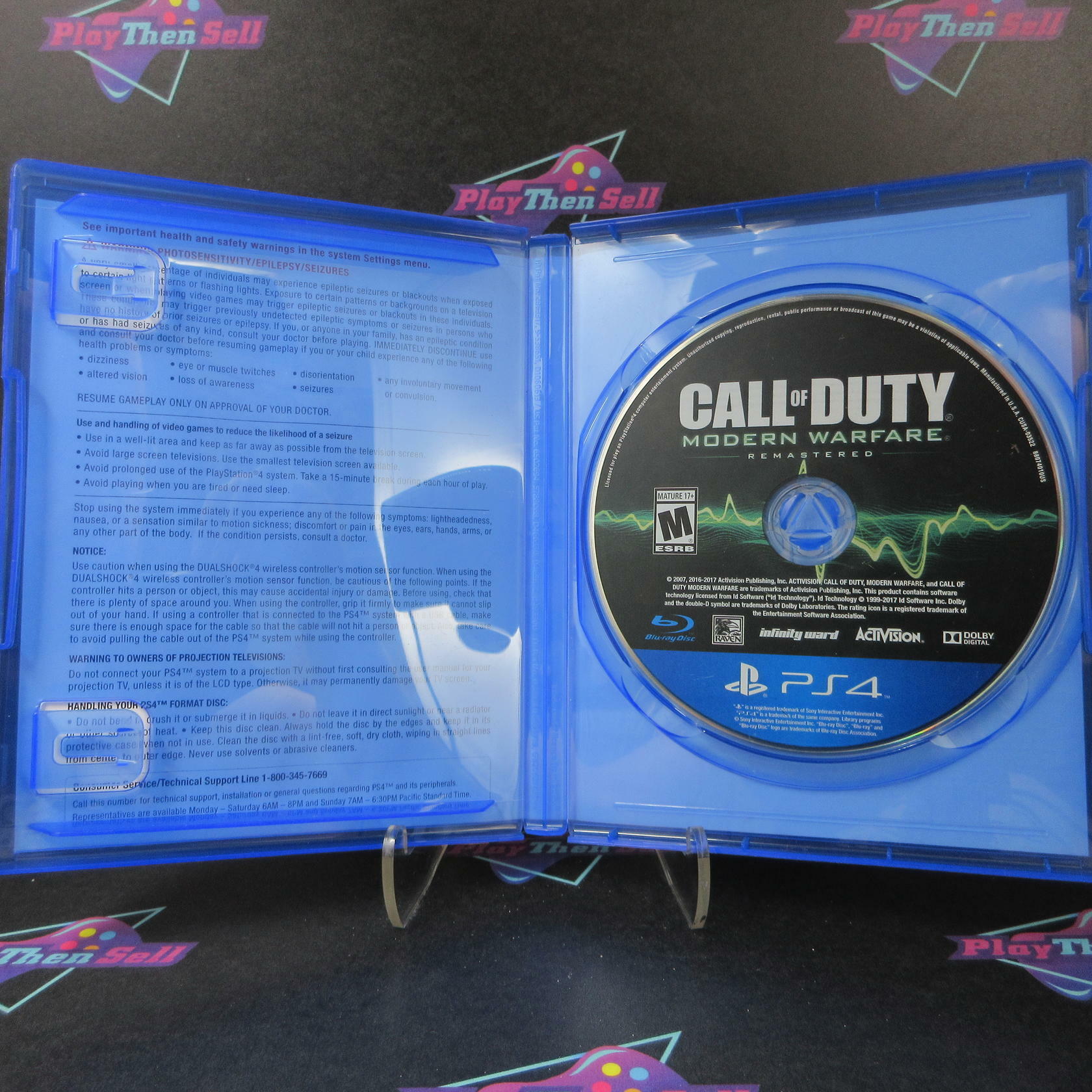 Call of Duty Modern Warfare Remastered PS4 PlayStation 4 AD - Very Good
