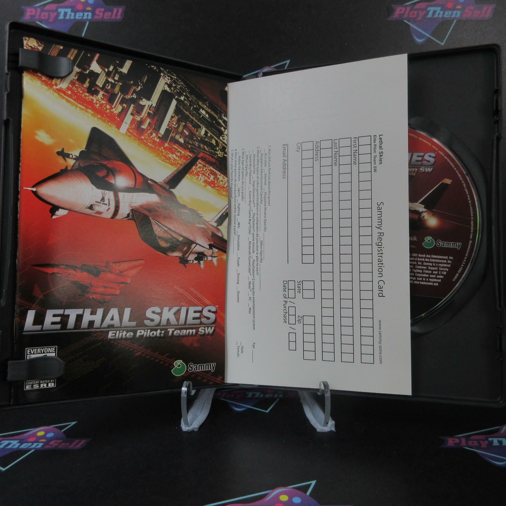 Lethal Skies PS2 PlayStation 2 + Reg Card - Like New
