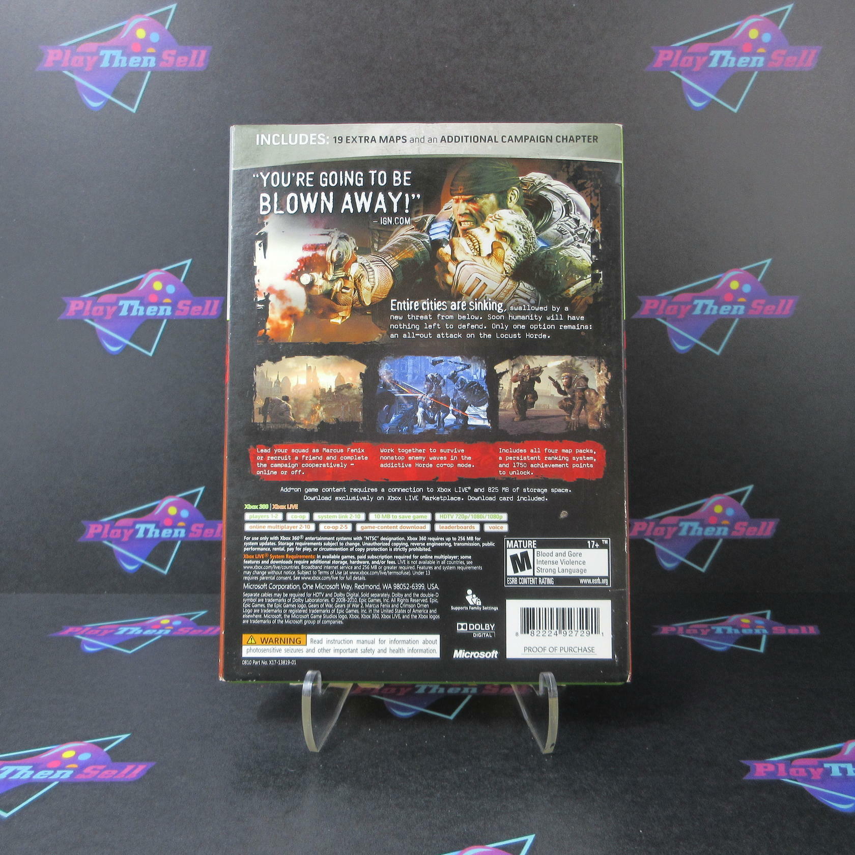 Gears of War 2 Game of the Year Edition PH + Sleeve Complete - Excellent