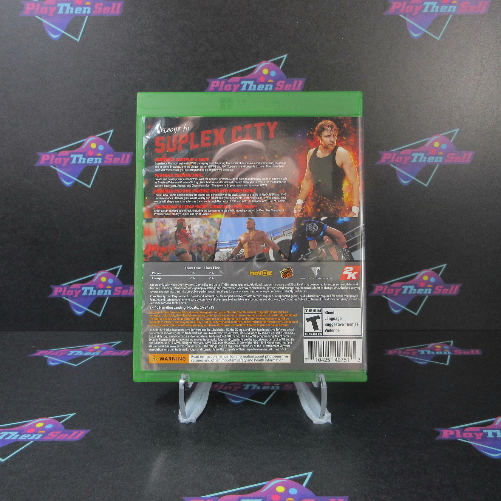 WWE 2K17 Xbox One Complete - Refurbished