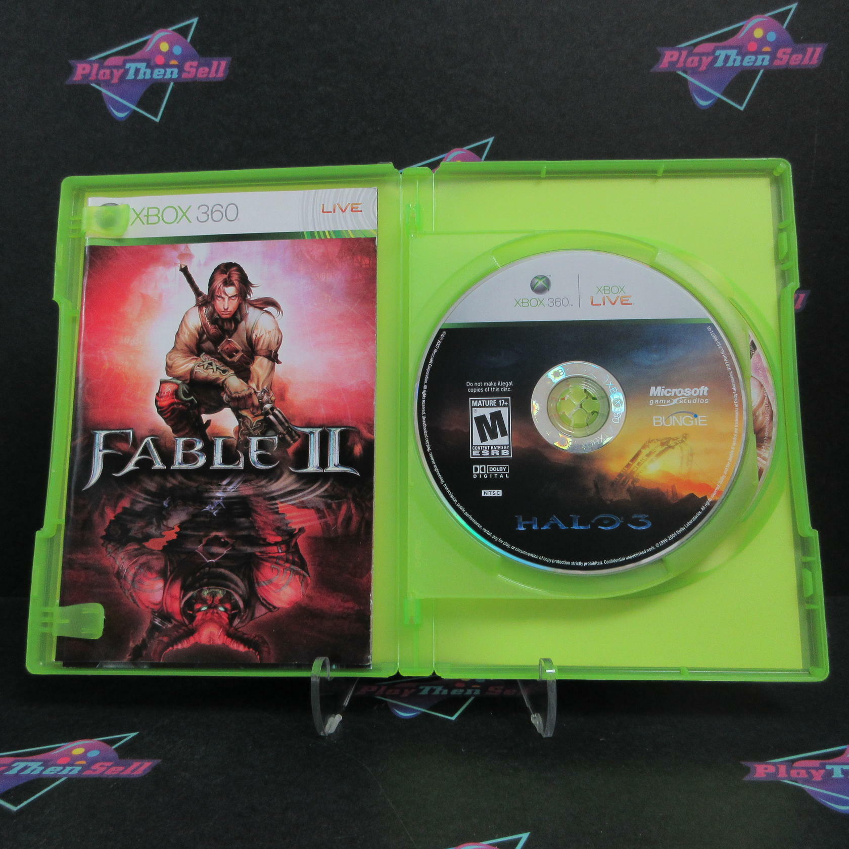Halo 3 + Fable II 2 Xbox 360 - Like New