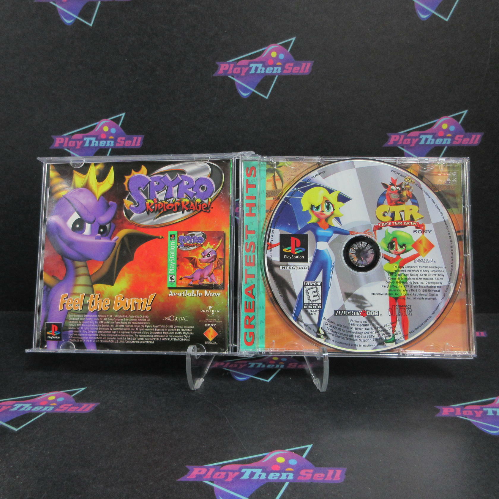 CTR Crash Team Racing PS1 PlayStation 1 GH AD/MD Complete CIB - Very Good