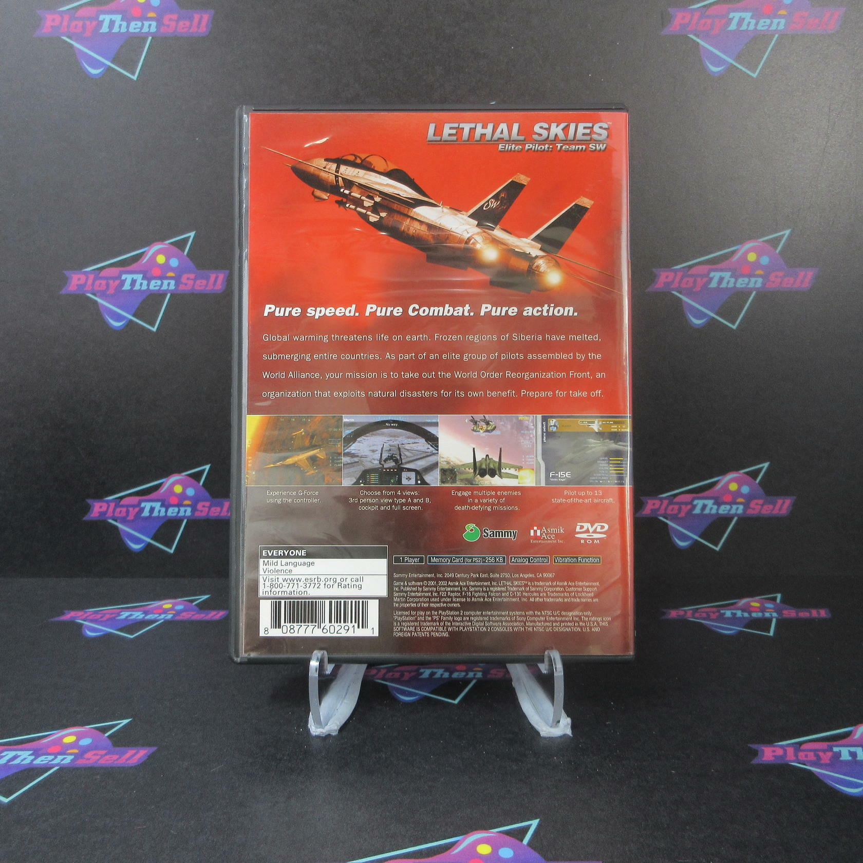Lethal Skies PS2 PlayStation 2 + Reg Card - Like New