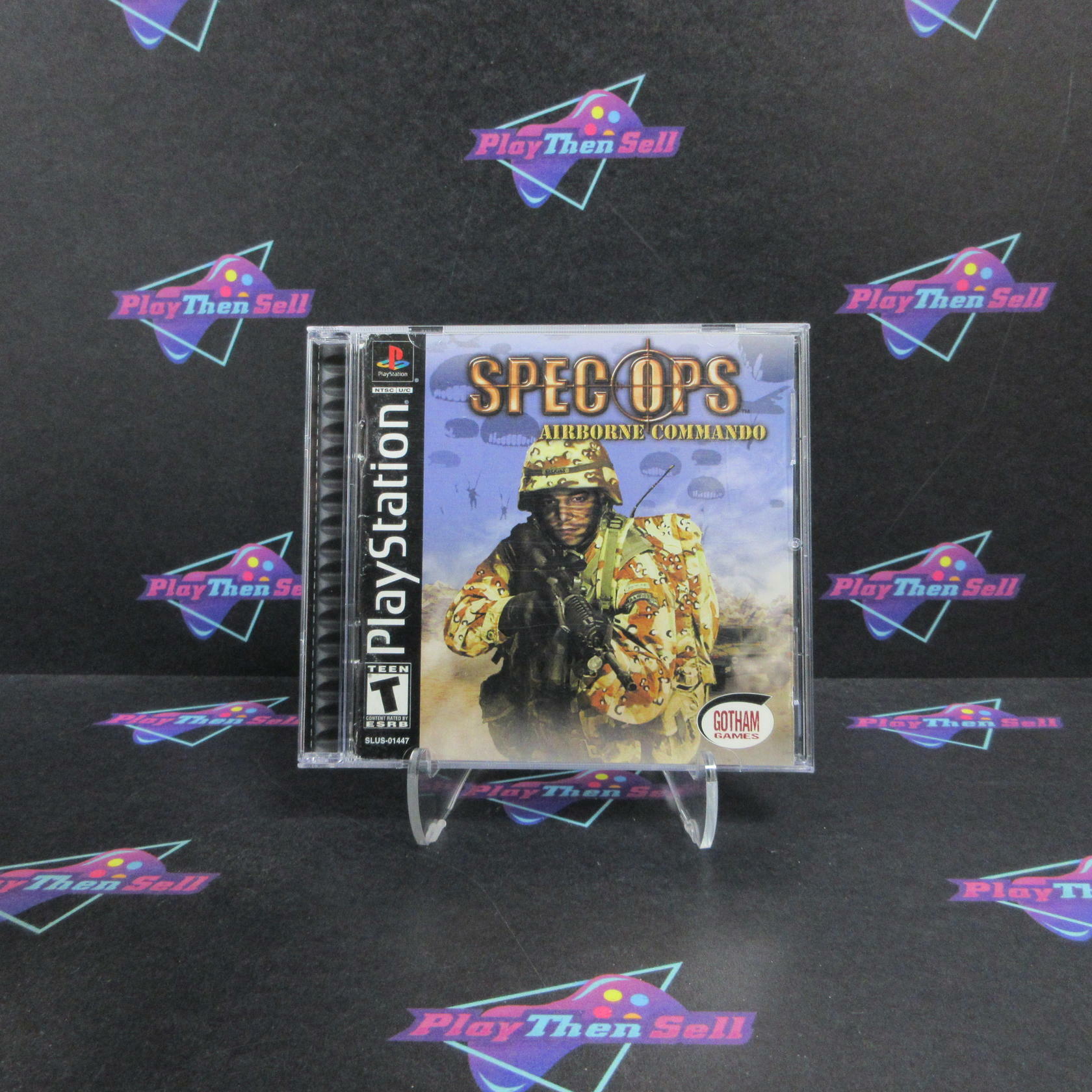 Spec Ops Airborne Commando PS1 PlayStation 1 MD Complete CIB - Very Good