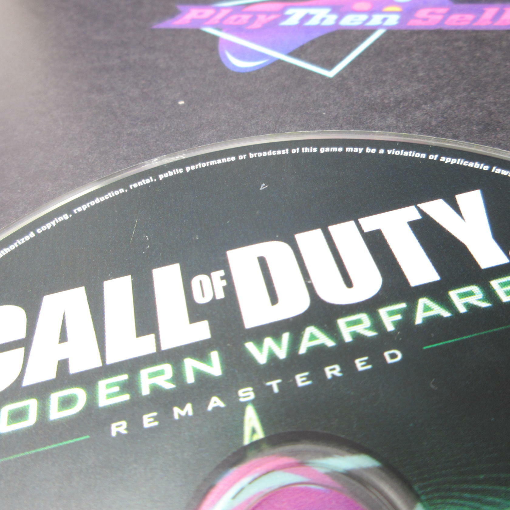 Call of Duty Modern Warfare Remastered PS4 PlayStation 4 AD - Very Good