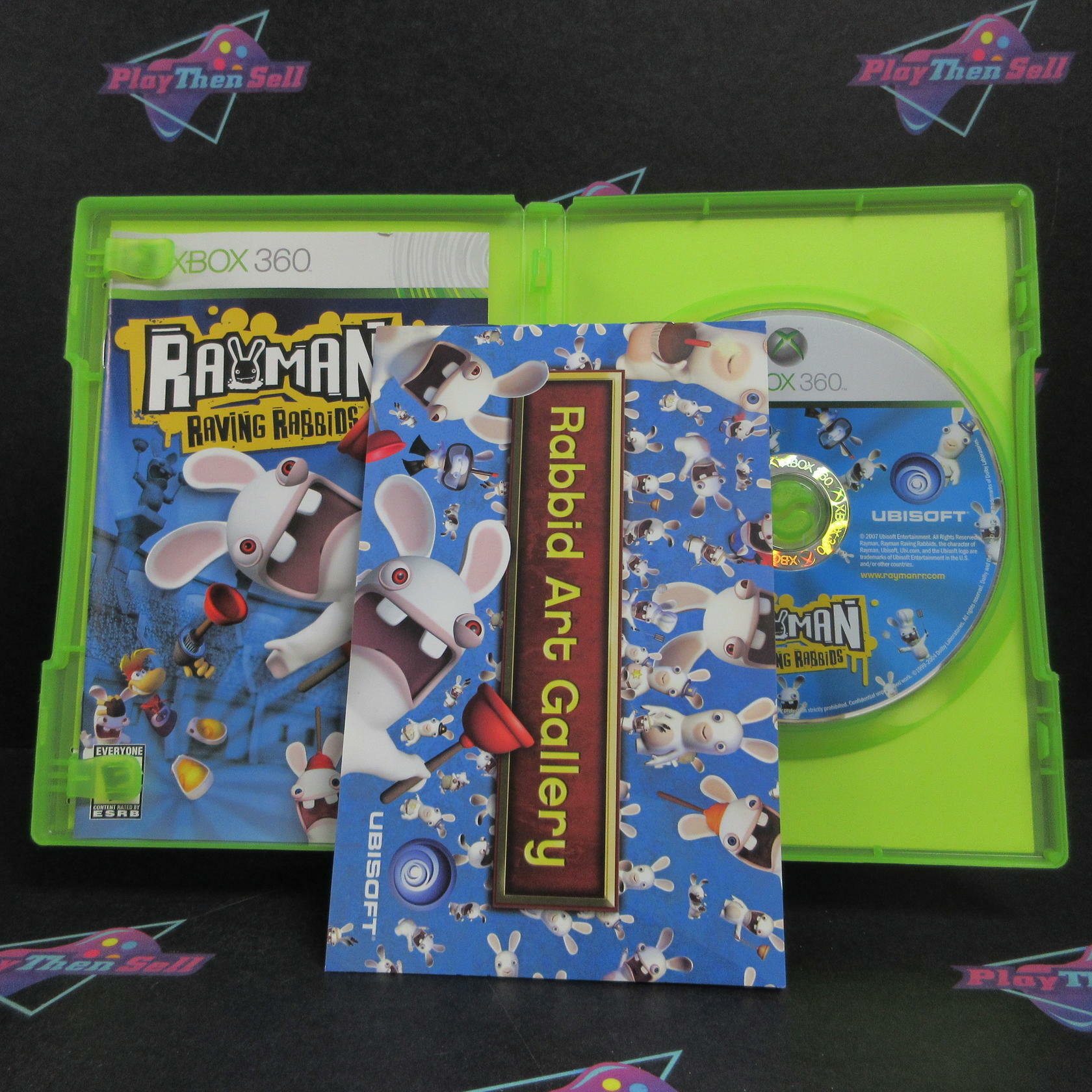 Rayman Raving Rabbids Xbox 360 + Artbook Complete - Excellent