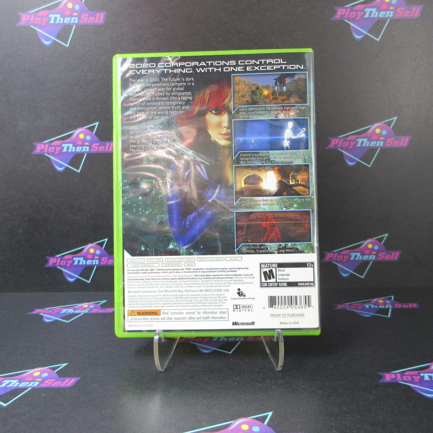 Perfect Dark Zero Xbox 360 Complete - Excellent
