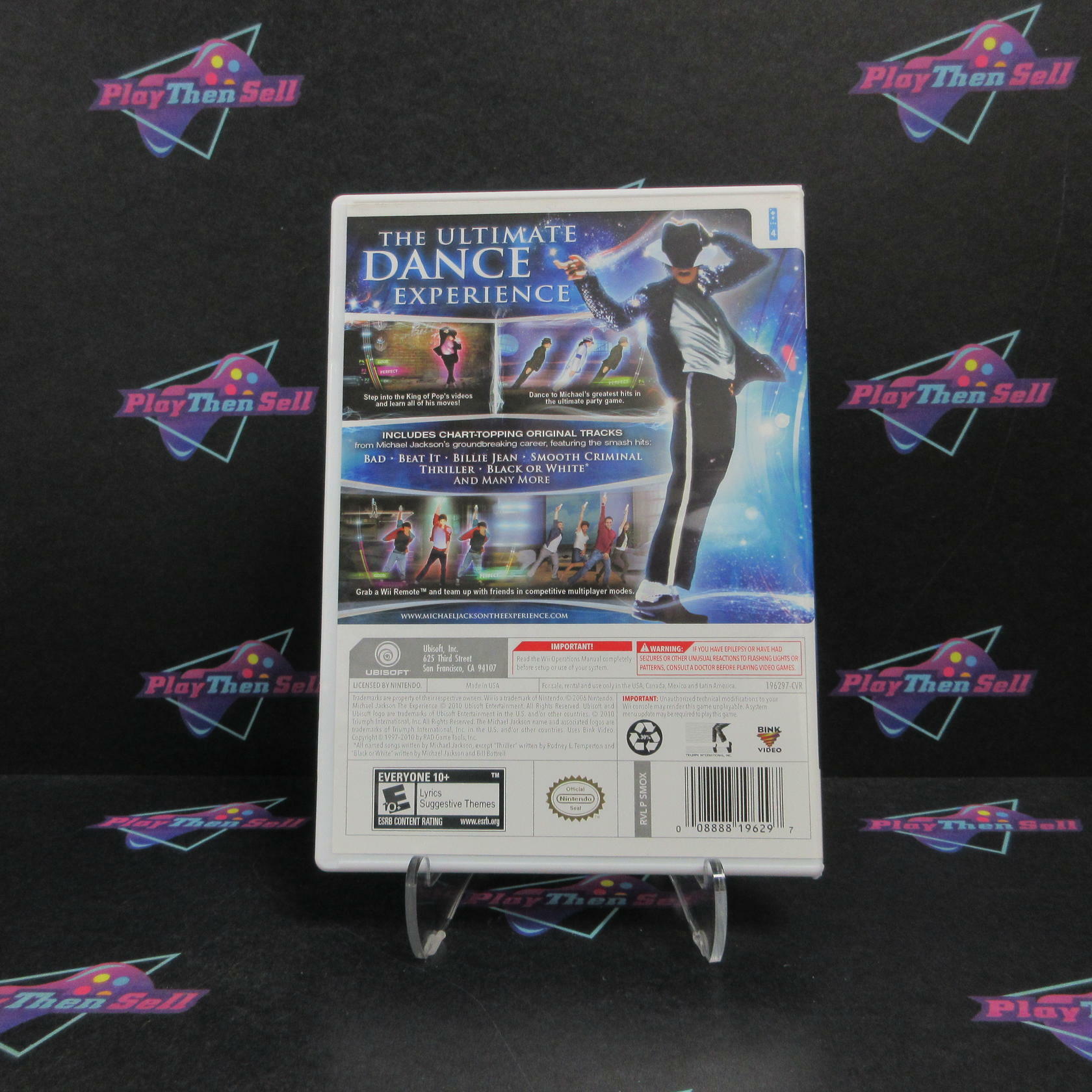 Michael Jackson The Experience Walmart Edition Nintendo Wii Complete - Excellent