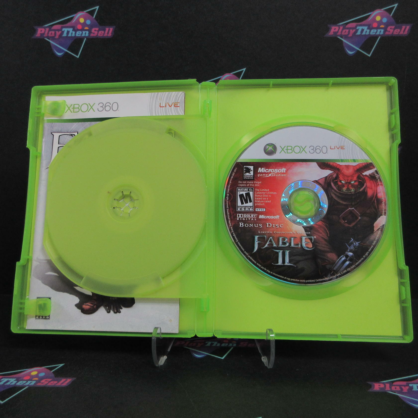 Fable 2 II Limited Collectors Xbox 360 + Sleeve/Bonus Disc Complete - Excellent