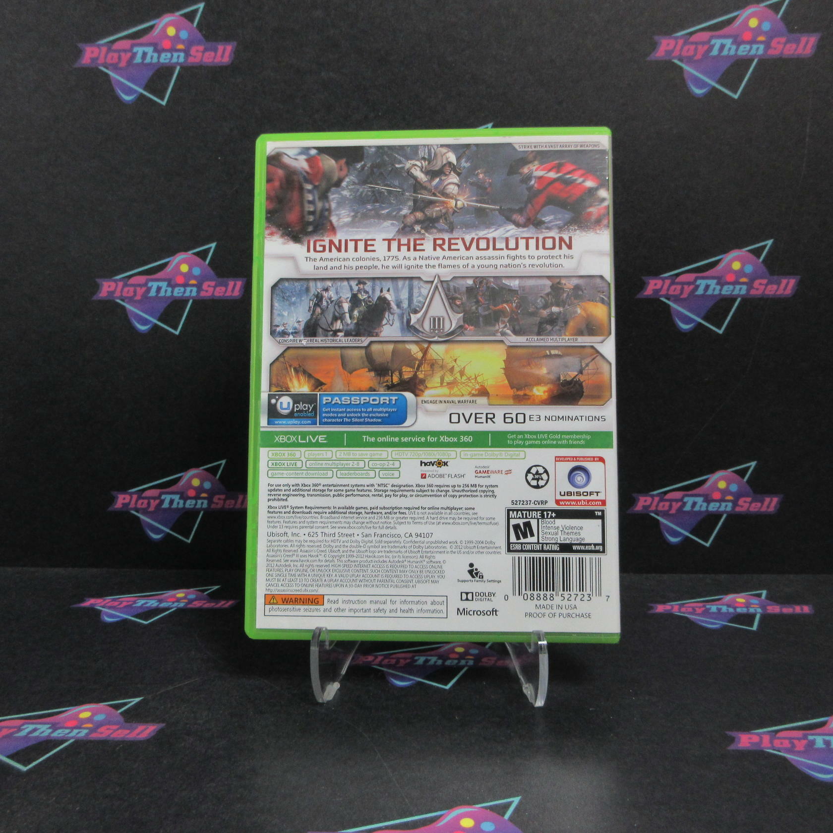 Assassin's Creed III Xbox 360 PH Complete - Excellent