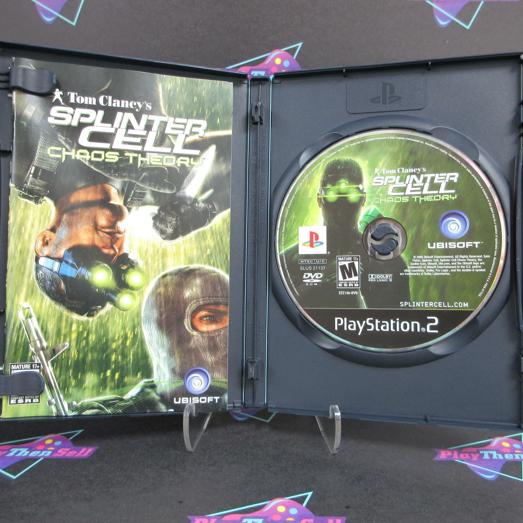 Tom Clancy's Splinter Cell Chaos Theory PS2 PlayStation 2 + Reg Card - Excellent