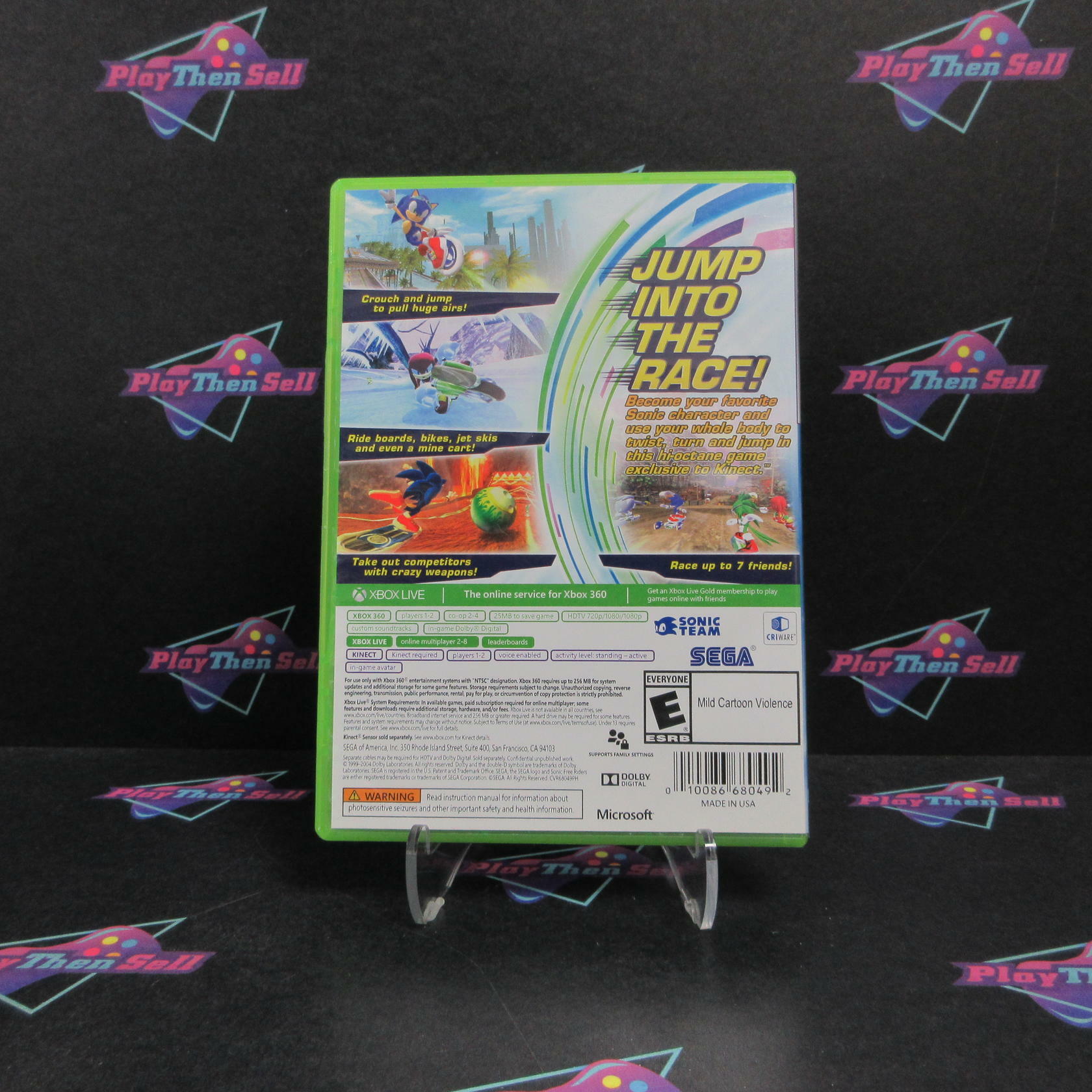 Sonic Free Riders Xbox 360 PH Complete - Excellent