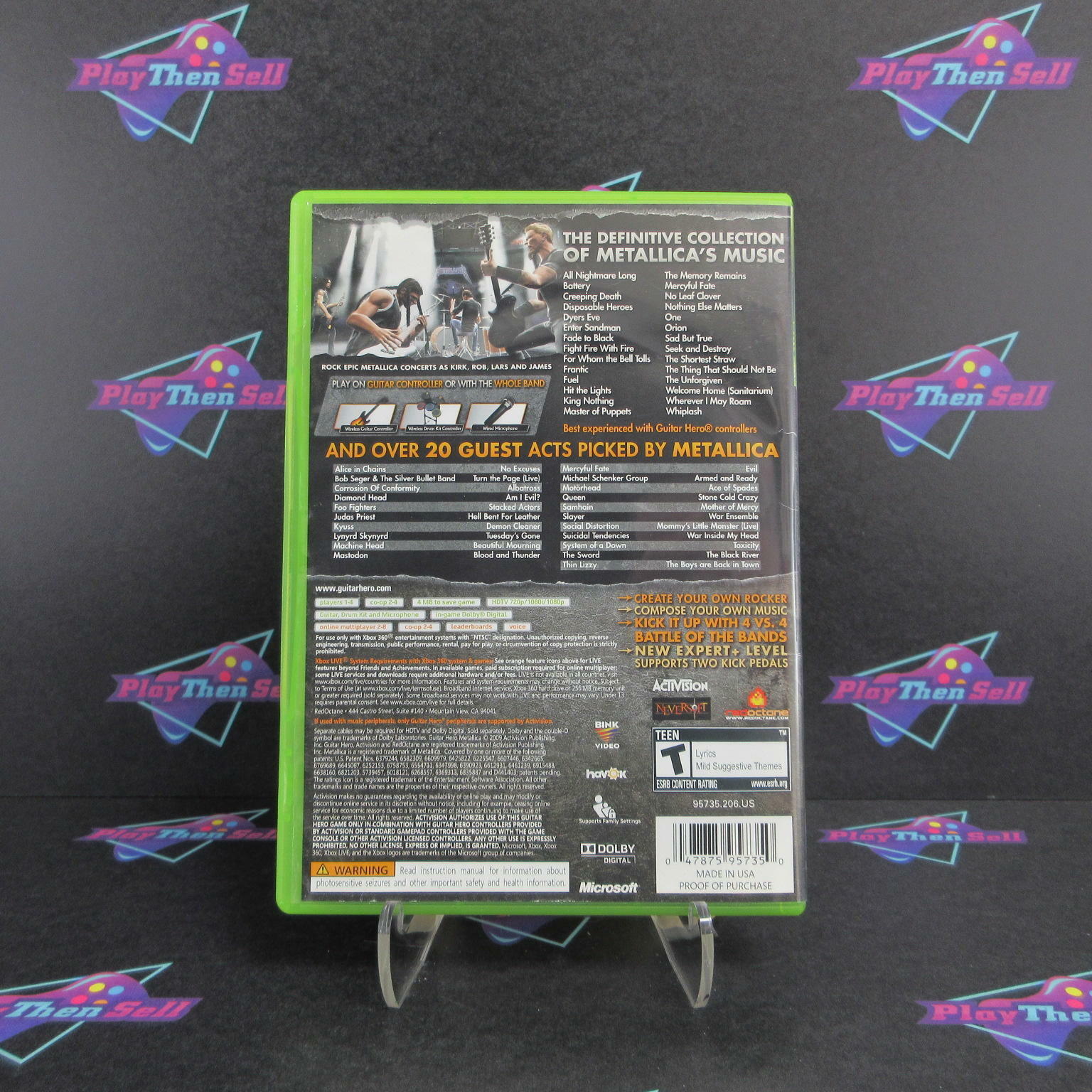 Guitar Hero Metallica Xbox 360 Complete - Excellent