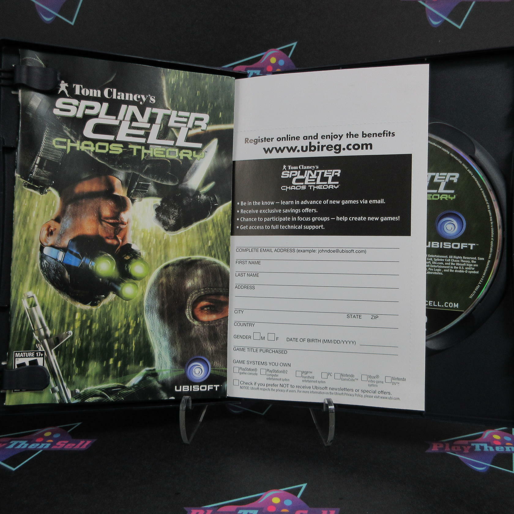 Tom Clancy's Splinter Cell Chaos Theory PS2 PlayStation 2 + Reg Card - Excellent