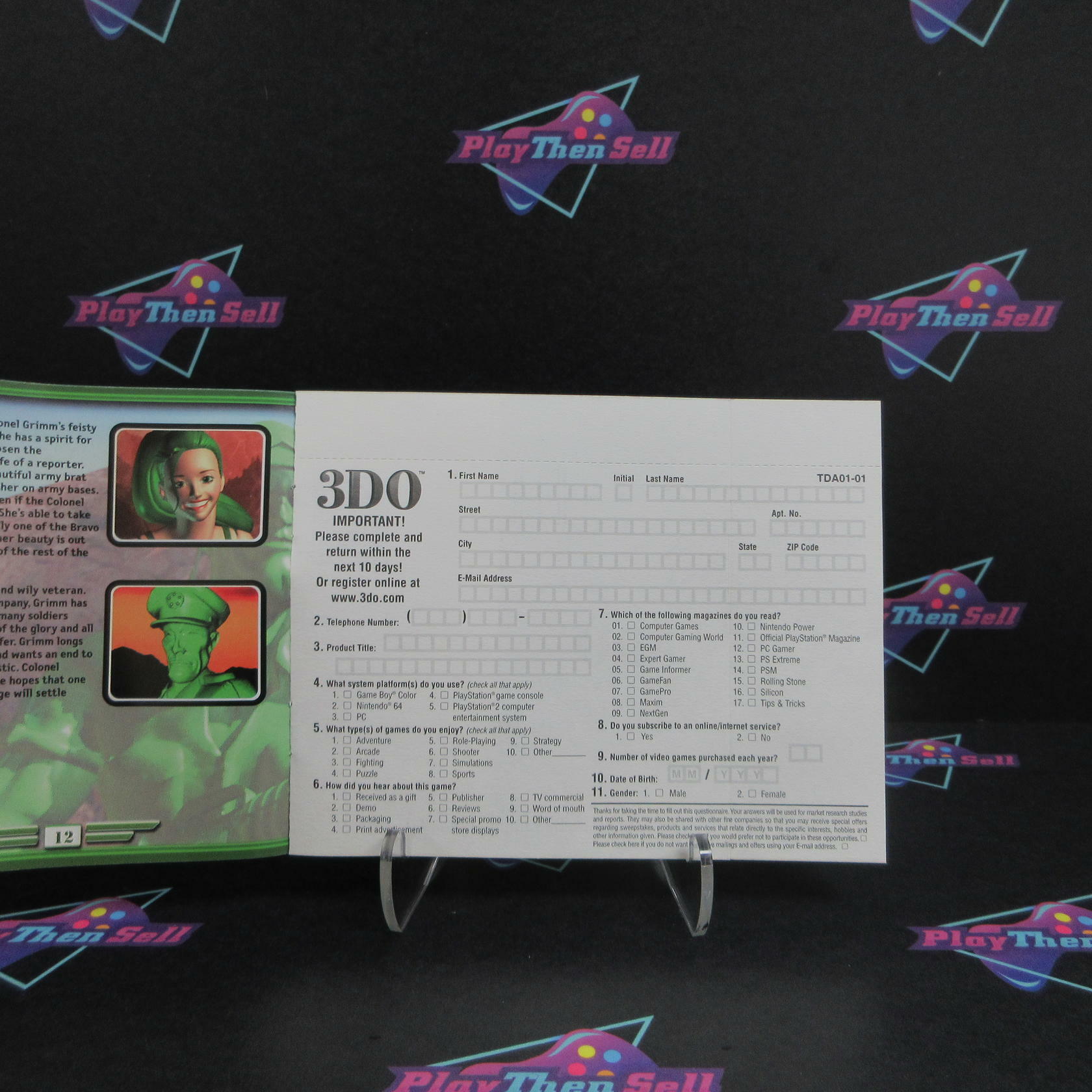 Army Men Sarge's Heroes 2 PS1 PlayStation 1 + Reg Card Complete - Excellent