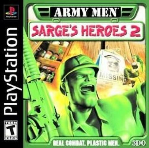 Army Men Sarge's Heroes 2 PS1 PlayStation 1 + Reg Card Complete - Excellent