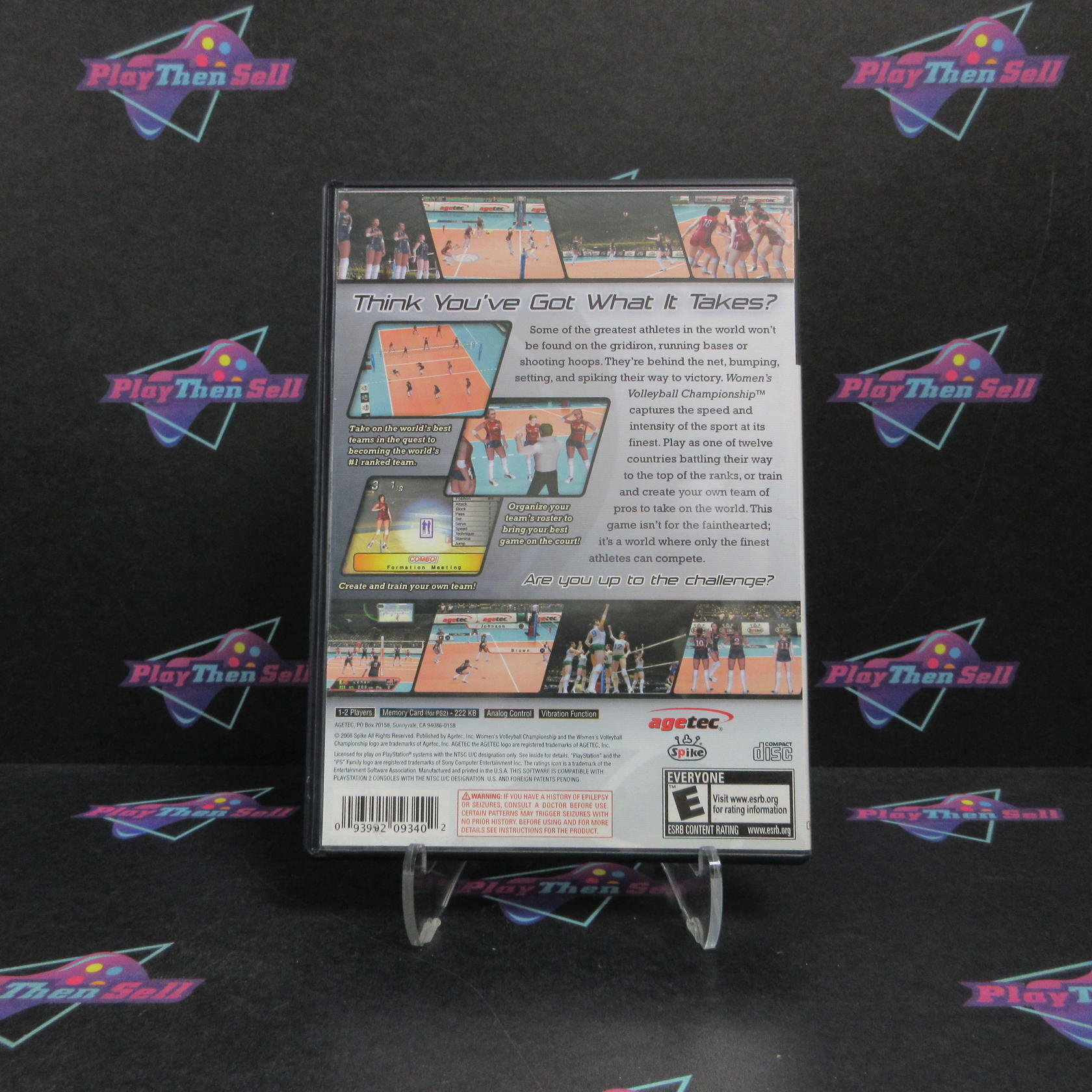 Womens Volleyball Championship PS2 PlayStation 2 AD Complete CIB - Very Good