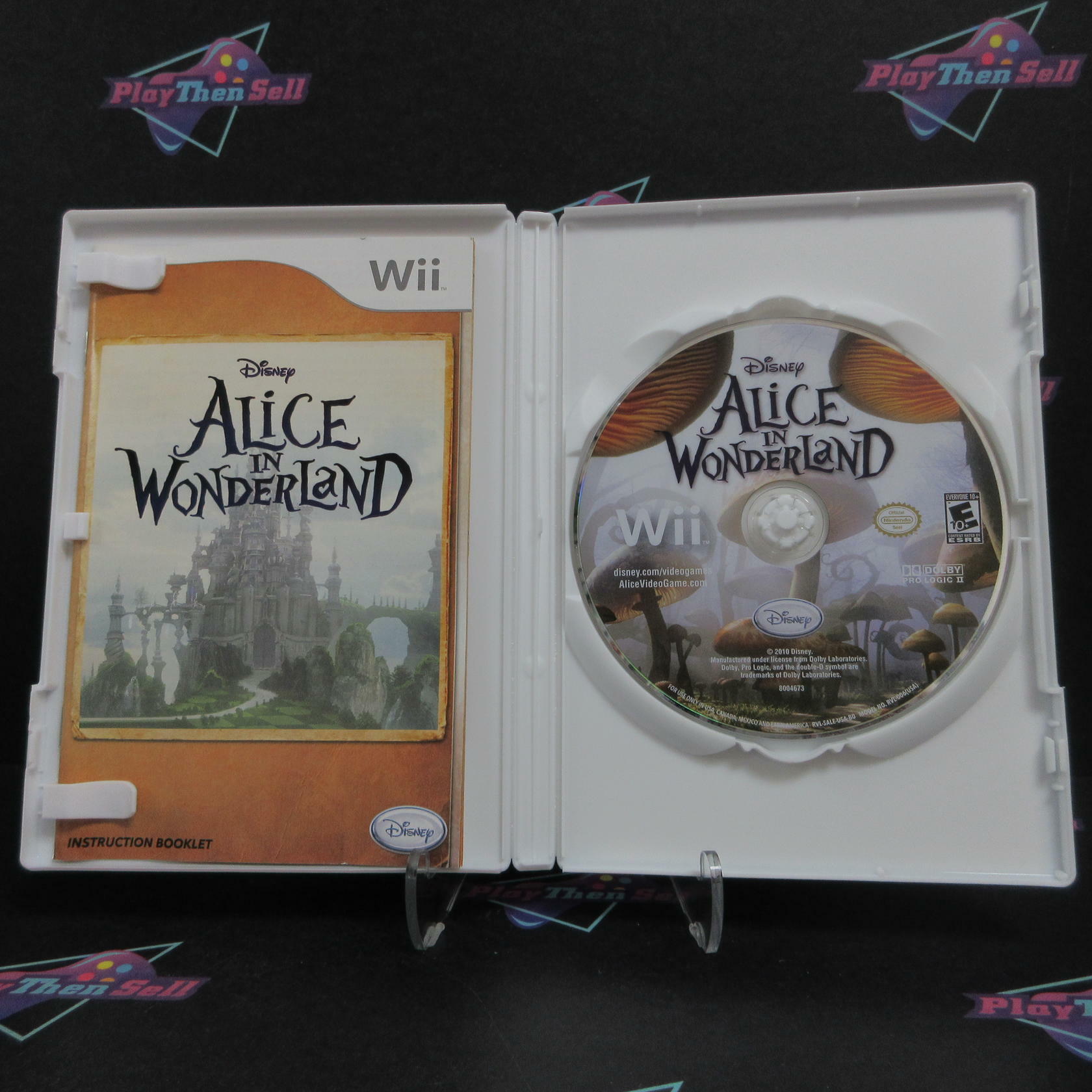 Alice In Wonderland Nintendo Wii + Poster Complete - Excellent