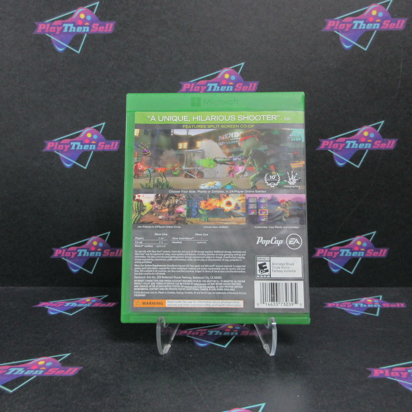 Plants vs Zombies Garden Warfare Xbox One AD Complete CIB - Very Good