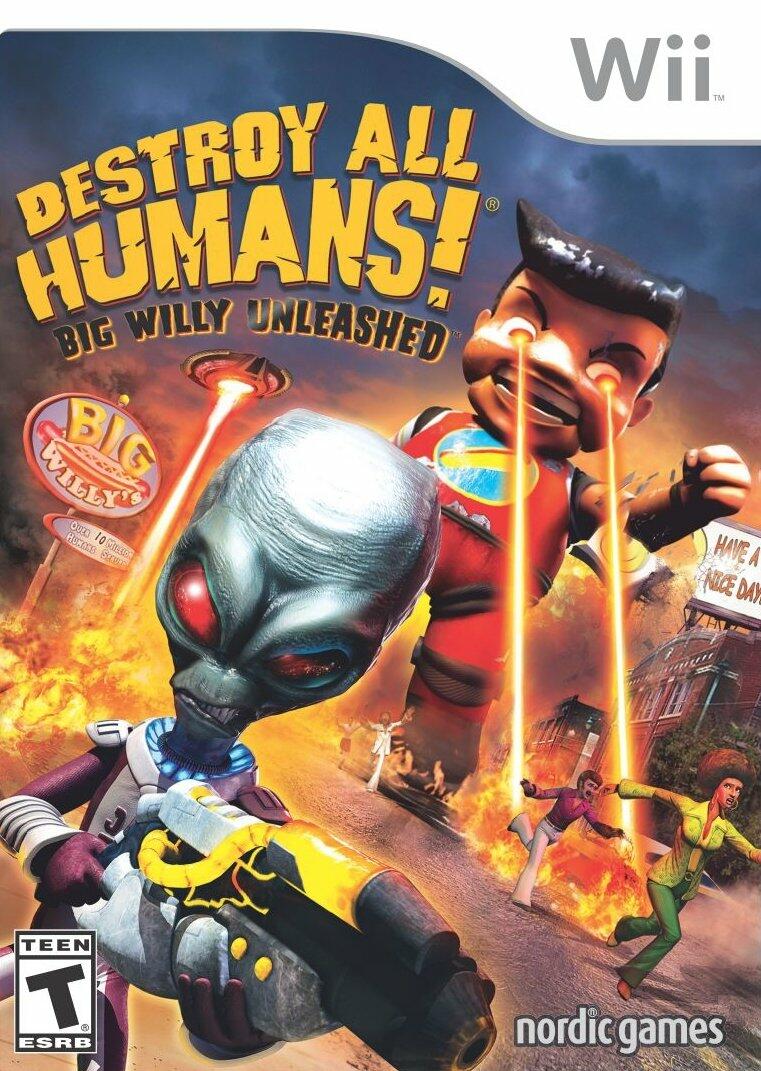 Destroy All Humans Big Willy Unleashed Nintendo Wii Complete - Excellent