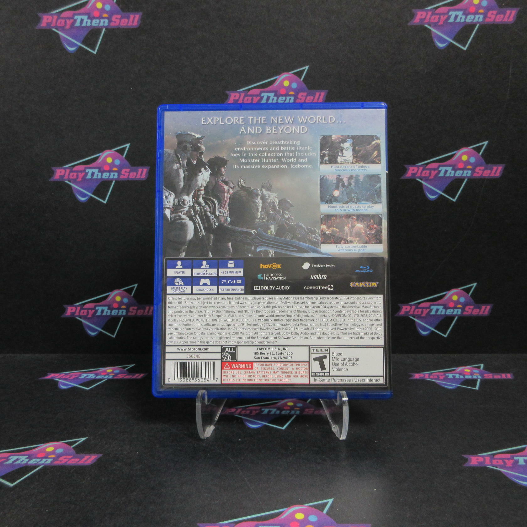 Monster Hunter World Iceborne Master Edition PS4 PlayStation 4 CIB - Excellent