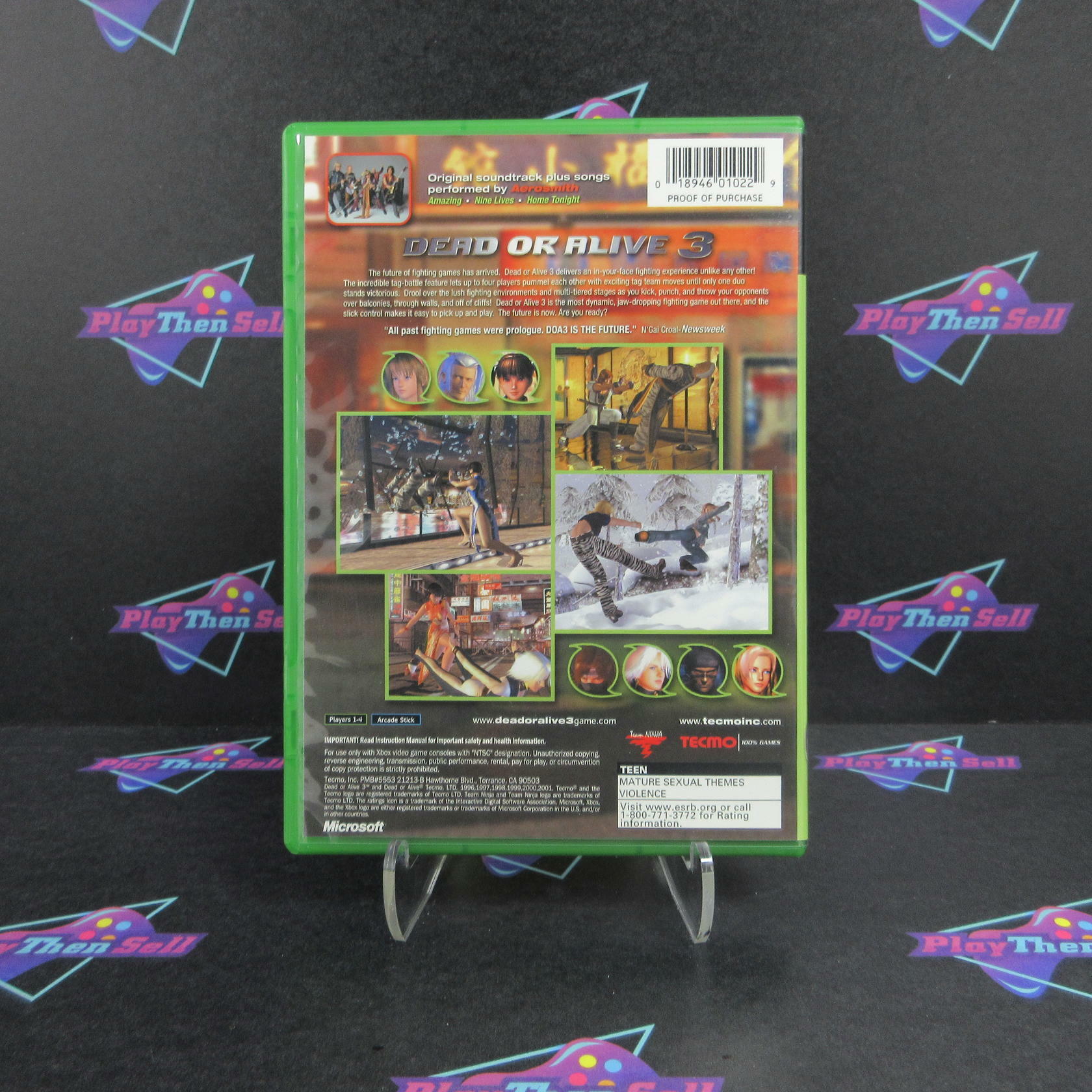 Dead or Alive 3 Xbox + Reg Card - Like New