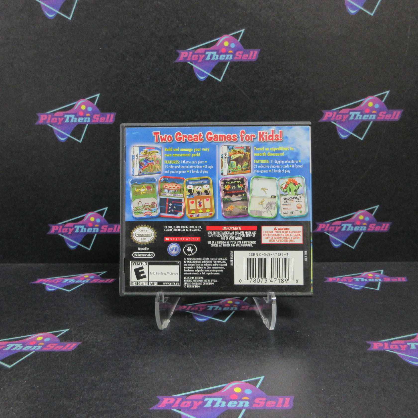 My Amusement Park/Digging for Dinosaurs Nintendo DS Complete - Excellent