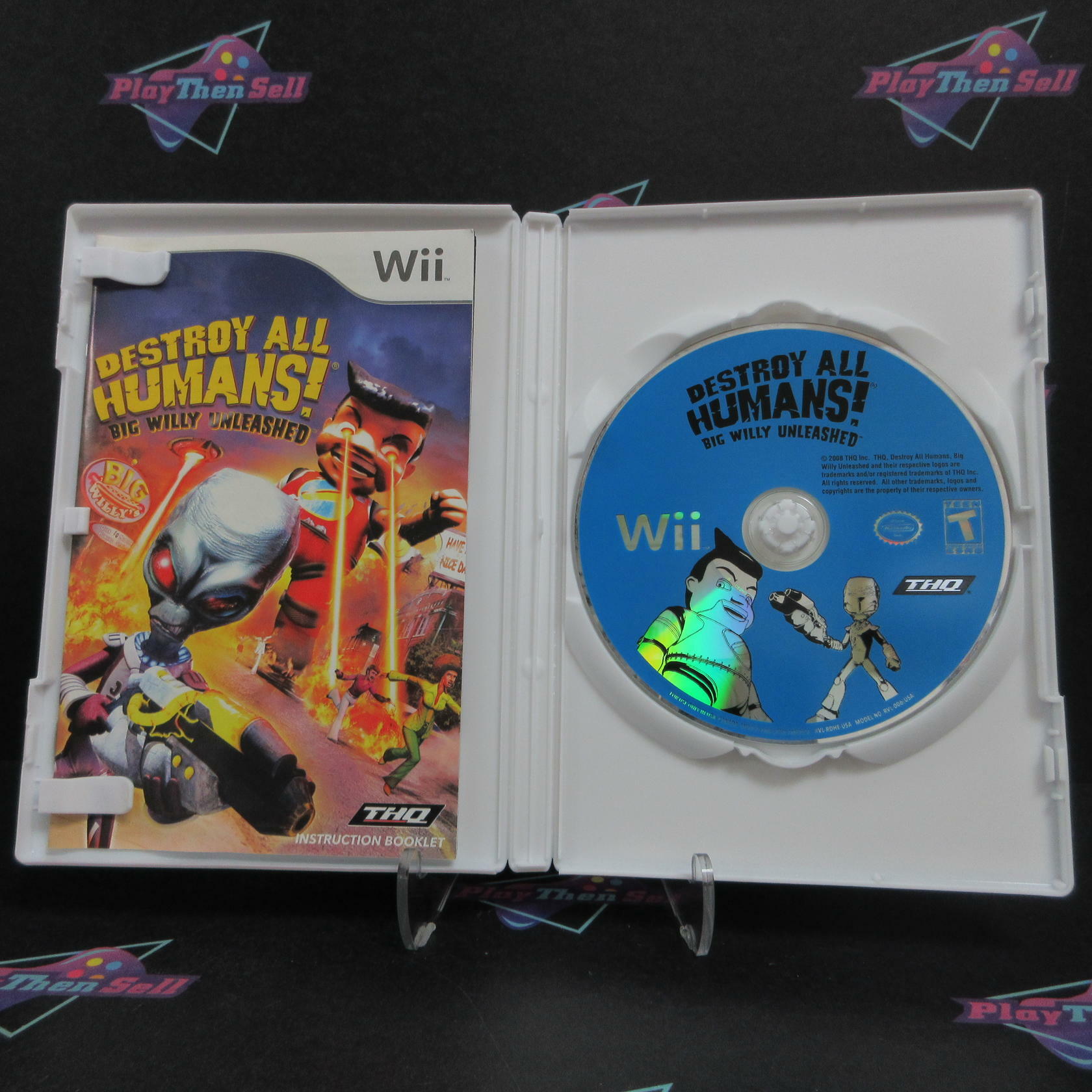 Destroy All Humans Big Willy Unleashed Nintendo Wii Complete - Excellent