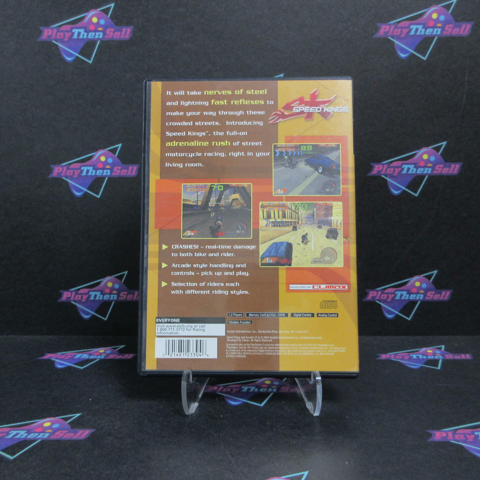 Speed Kings PS2 PlayStation 2 AD/NM - Very Good
