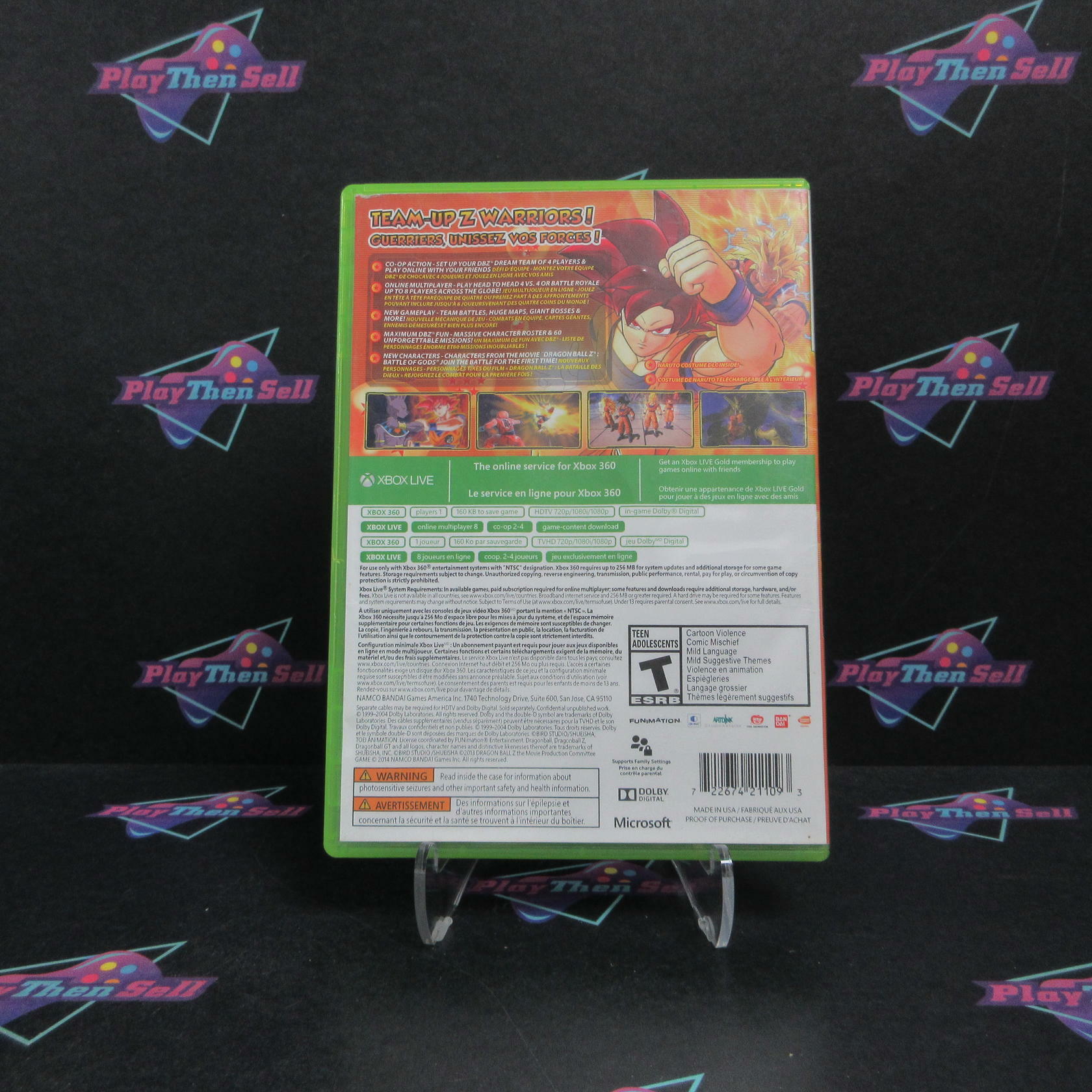 Dragon Ball Z Battle of Z Xbox 360 AD Complete CIB - Very Good