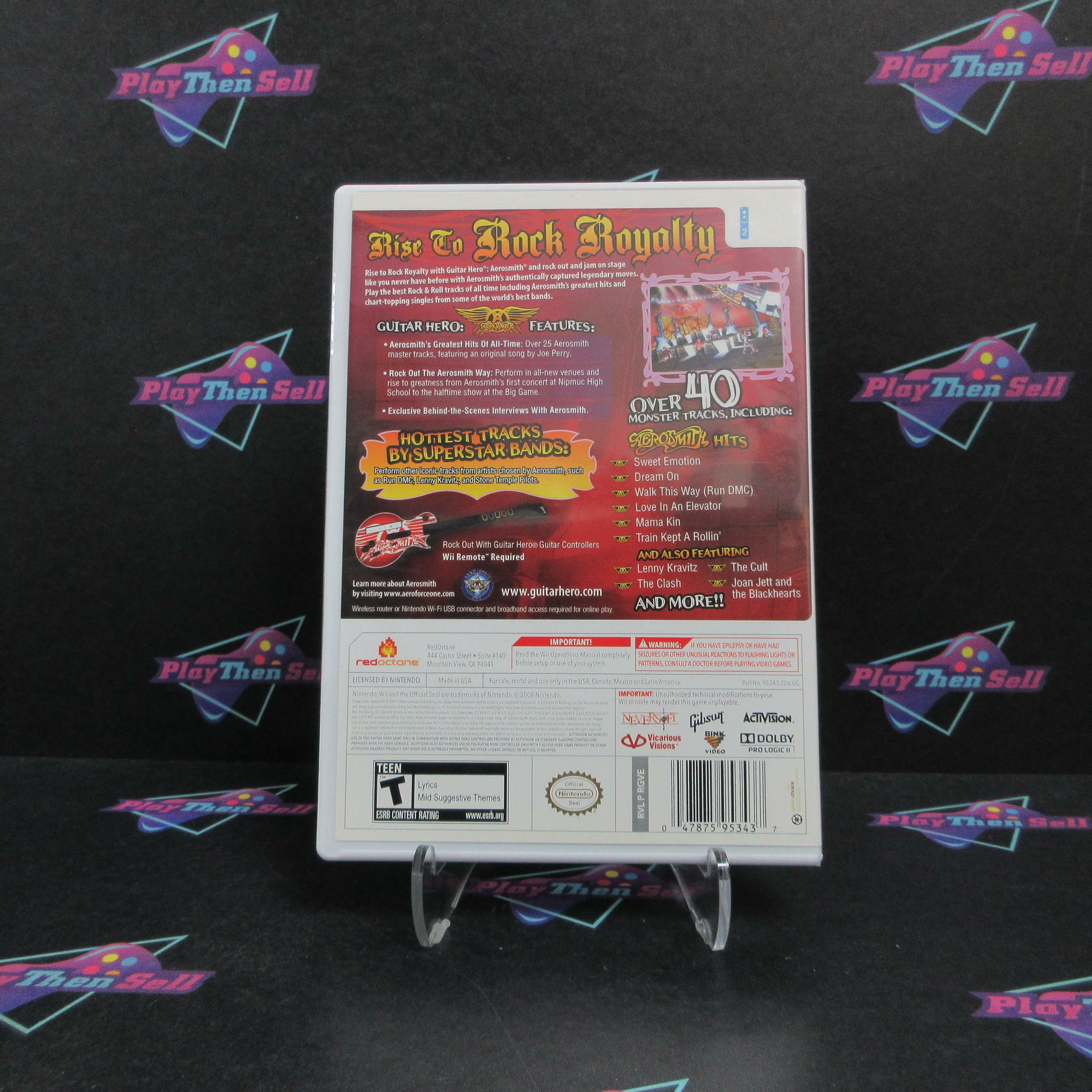 Guitar Hero Aerosmith Nintendo Wii Complete - Excellent