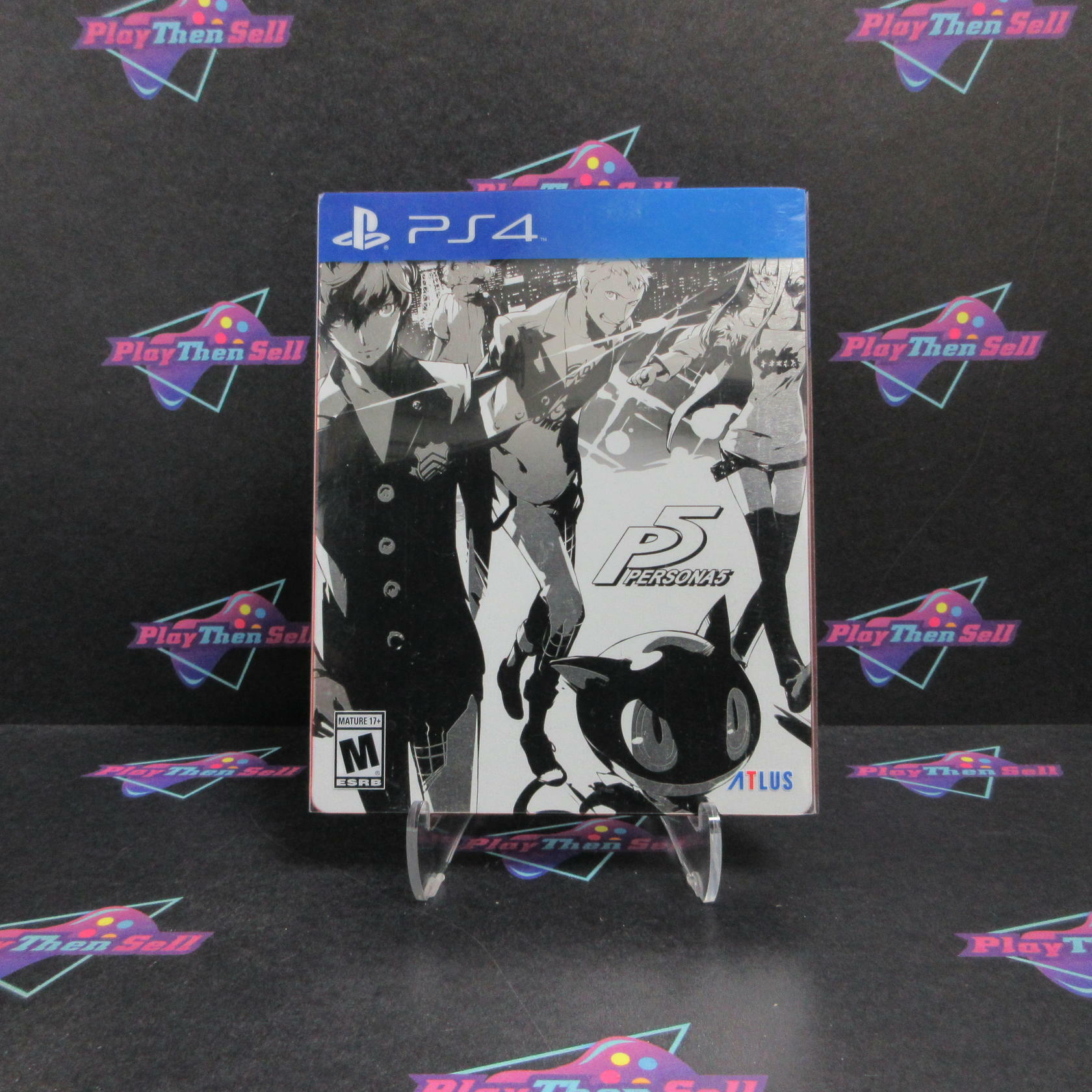 Persona 5 SteelBook PS4 PlayStation 4 + Sleeve Complete - Excellent