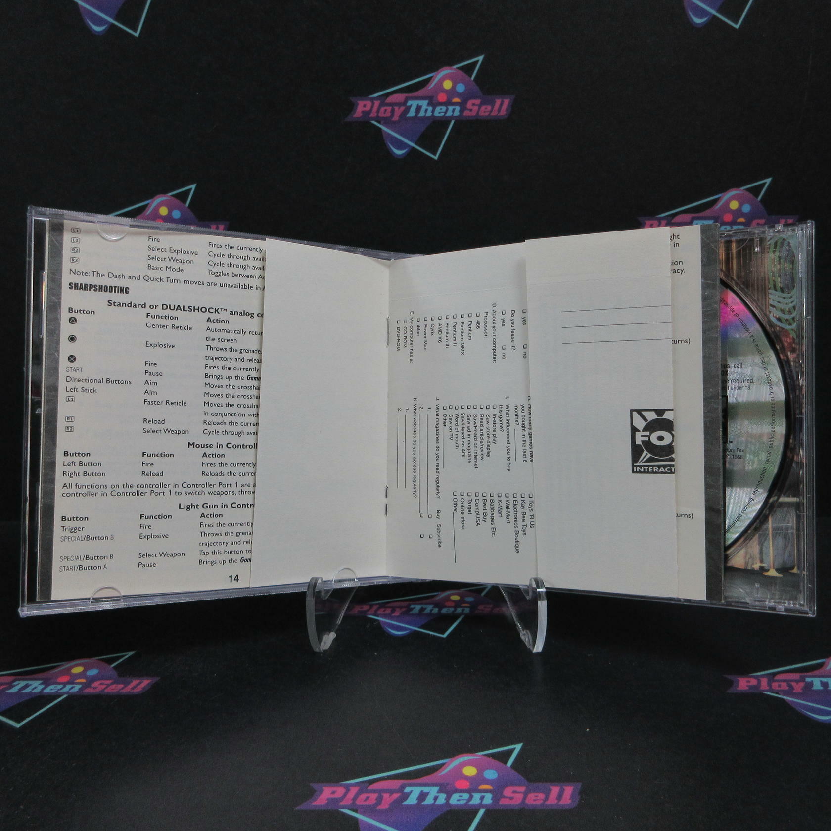 Die Hard Trilogy 2 PS1 PlayStation 1 + Reg Card Complete - Excellent