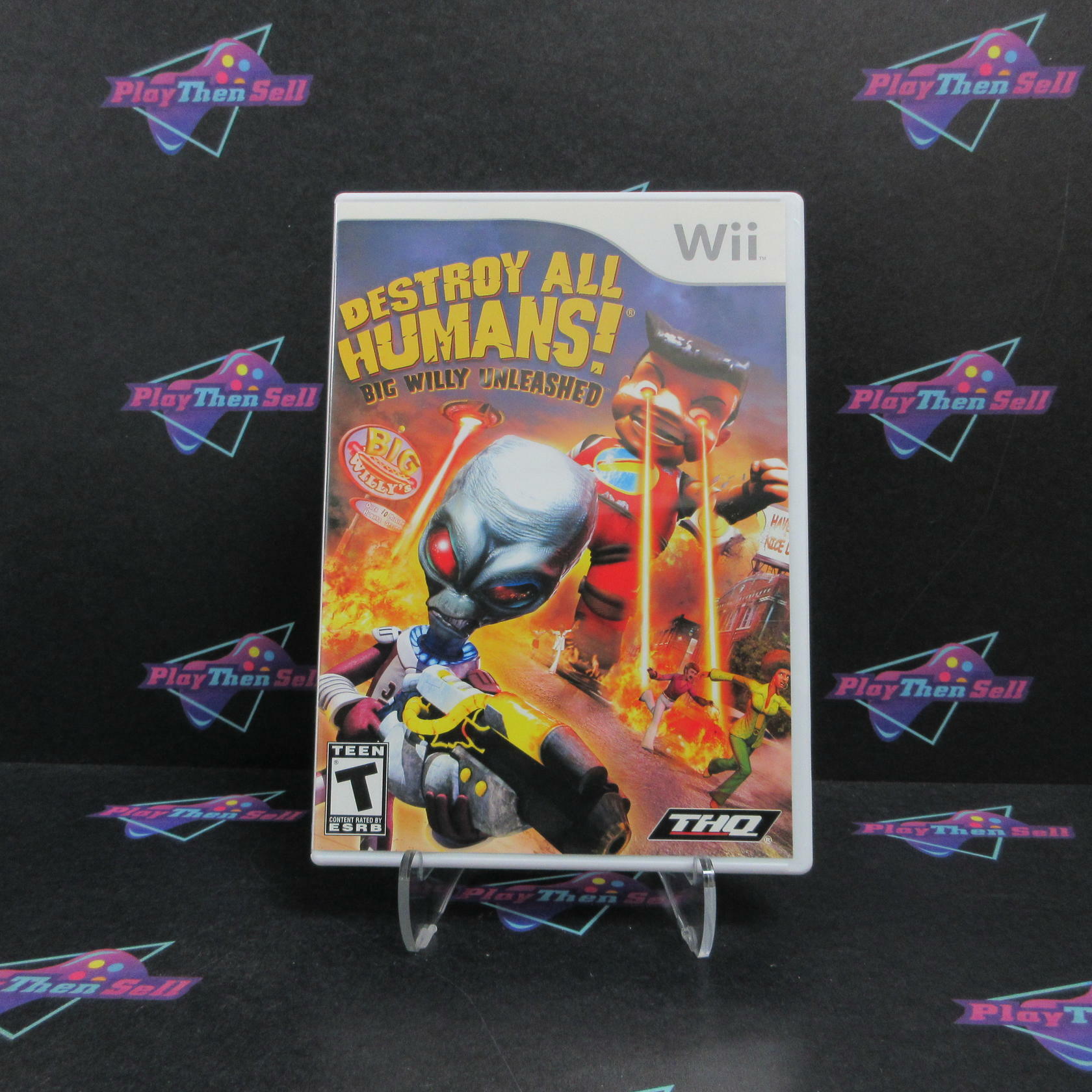 Destroy All Humans Big Willy Unleashed Nintendo Wii Complete - Excellent