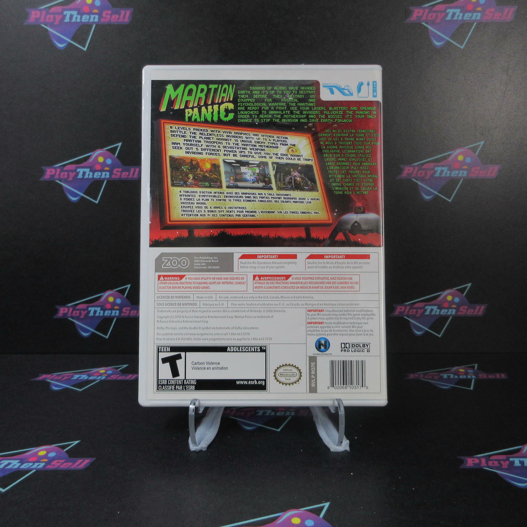Martian Panic Nintendo Wii Complete - Excellent