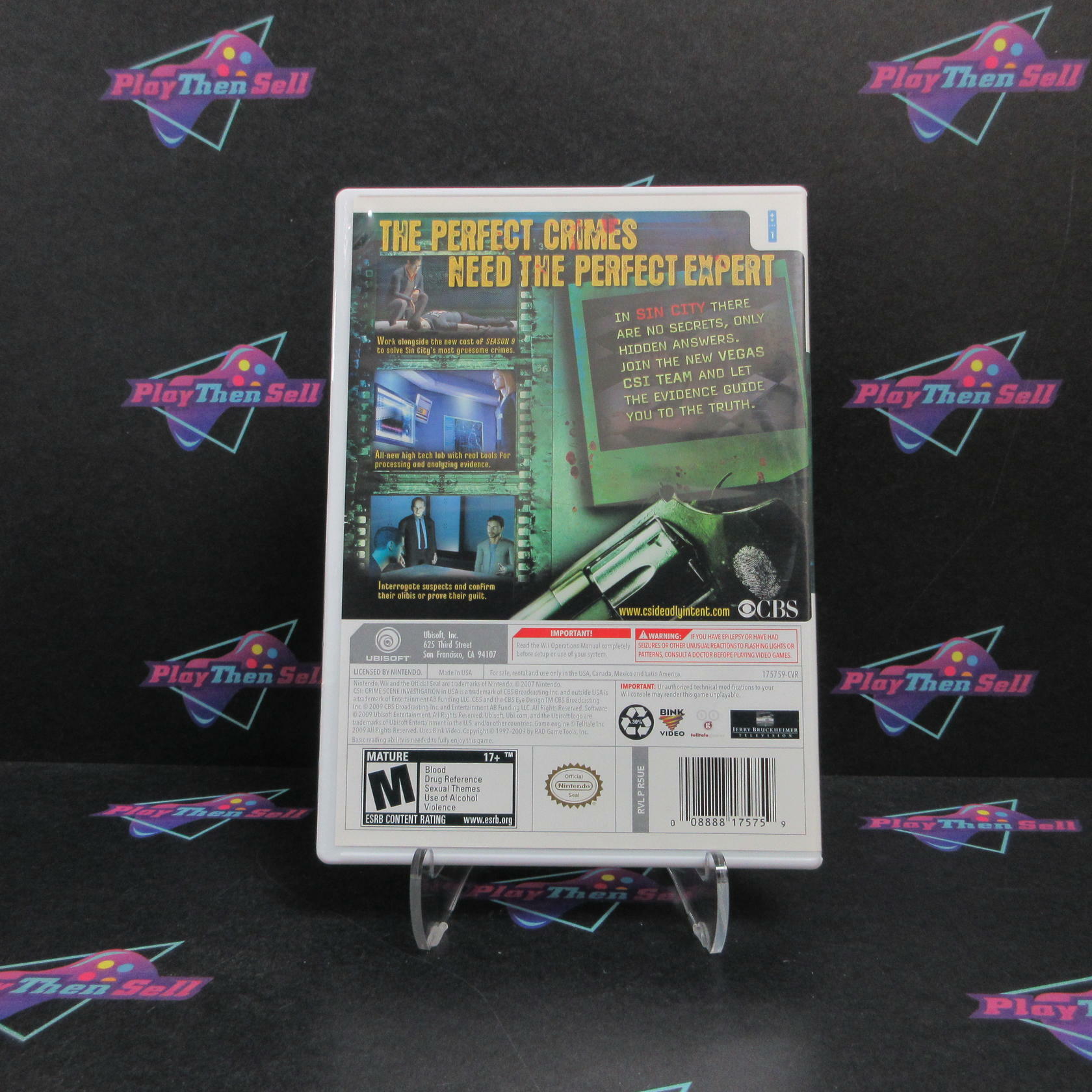 CSI Deadly Intent Nintendo Wii Complete - Excellent